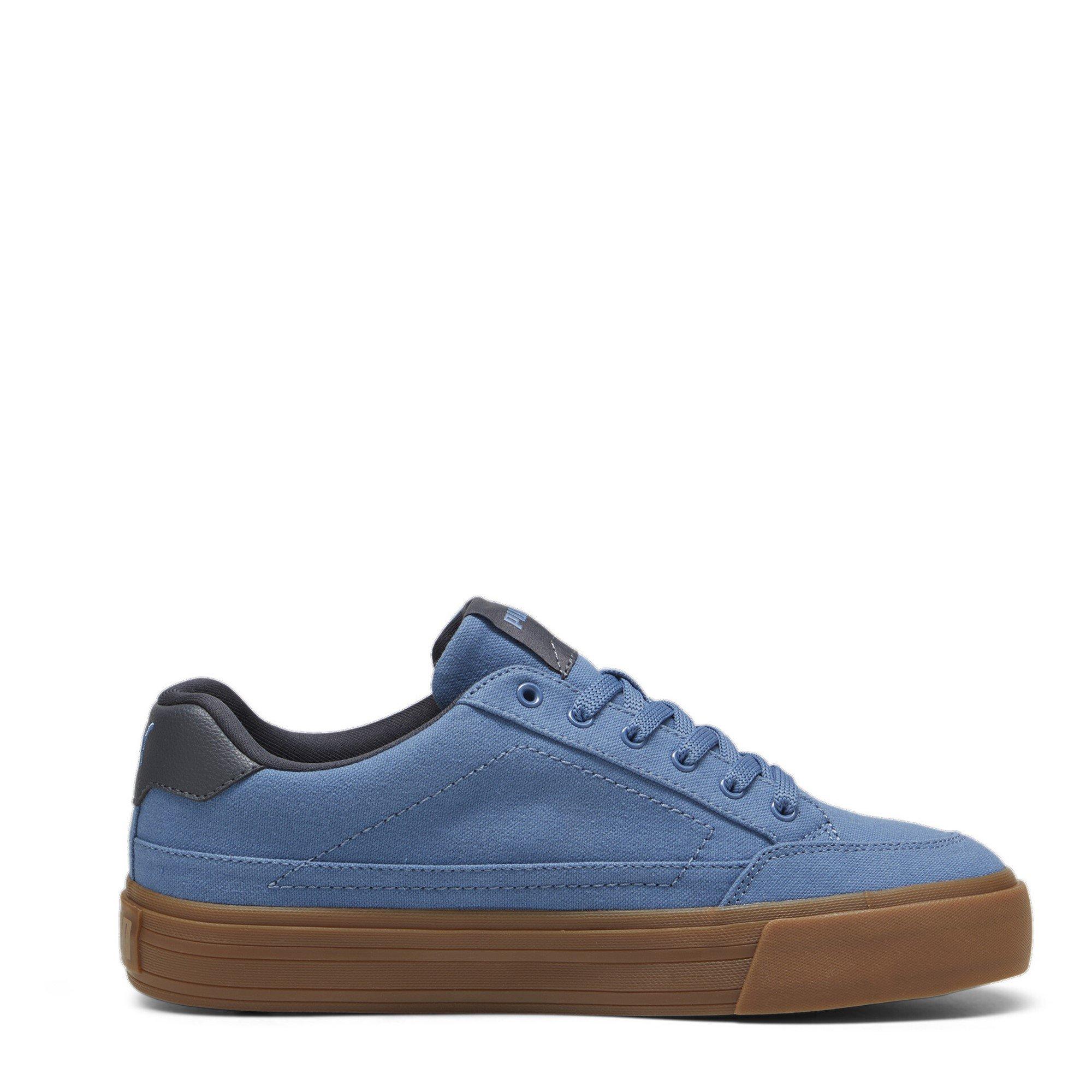 Blue/Gray-Gum - Puma - Court Class Vulc Trainers Mens - 4