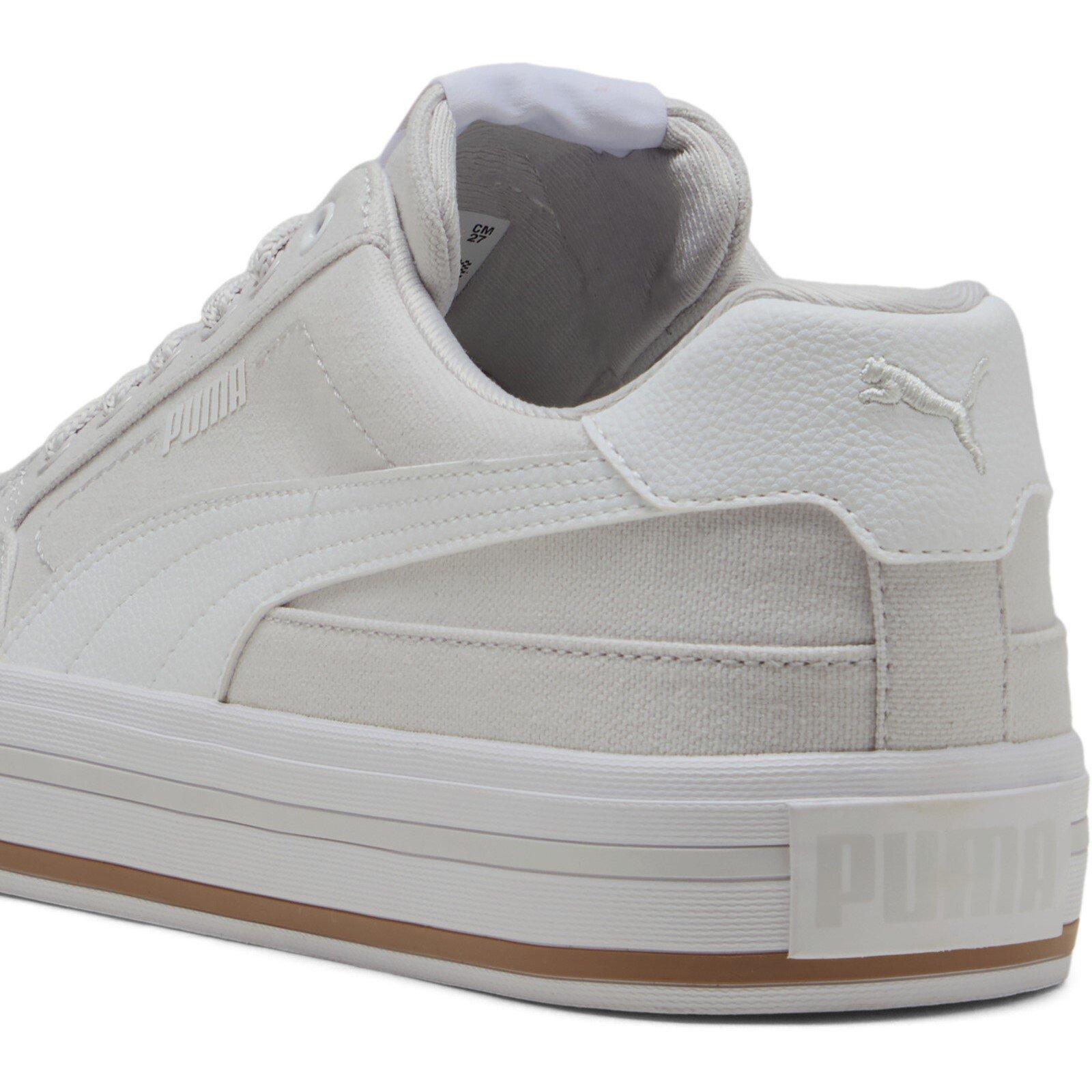 F.Gray-White - Puma - Court Classic Womens Shoes - 5