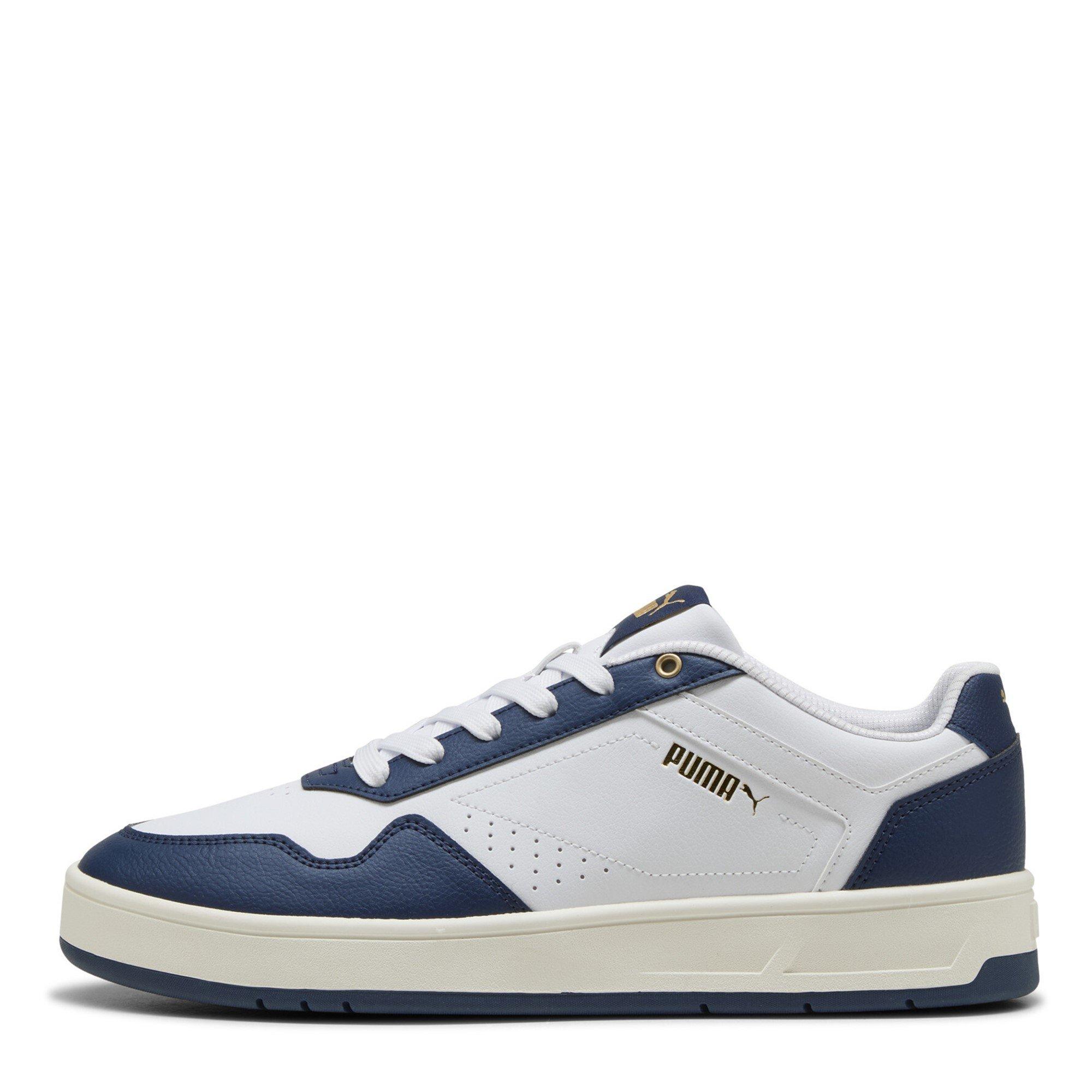 White-Blue-Gold - Puma - Court Classic Mens Trainers - 2