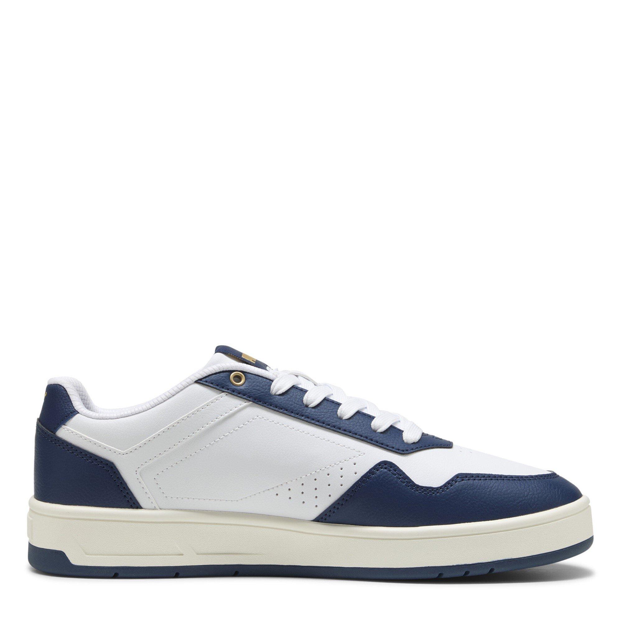 White-Blue-Gold - Puma - Court Classic Mens Trainers - 4