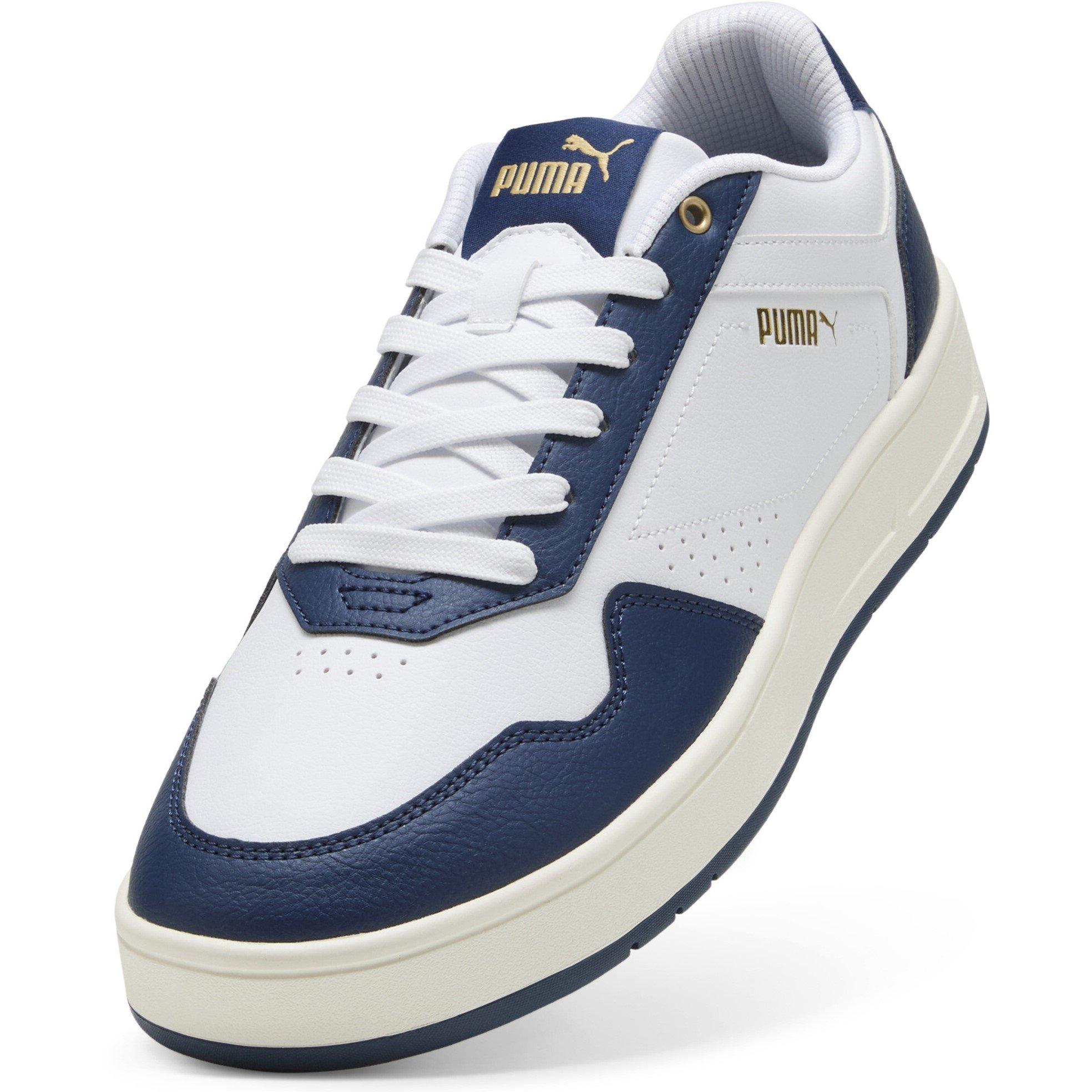 White-Blue-Gold - Puma - Court Classic Mens Trainers - 6