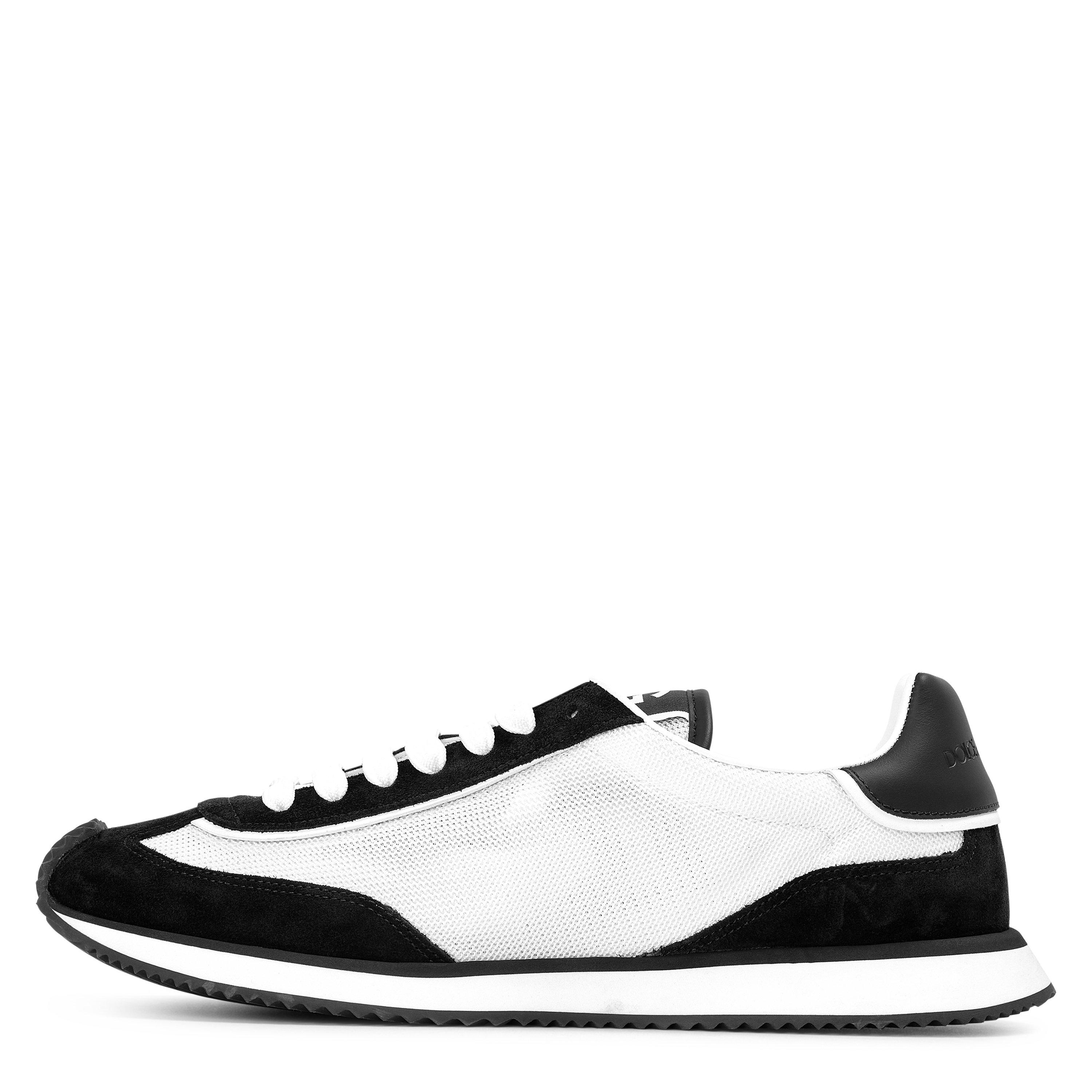 White/Black - Dolce and Gabbana - Men's Aria Suede Runners - 2