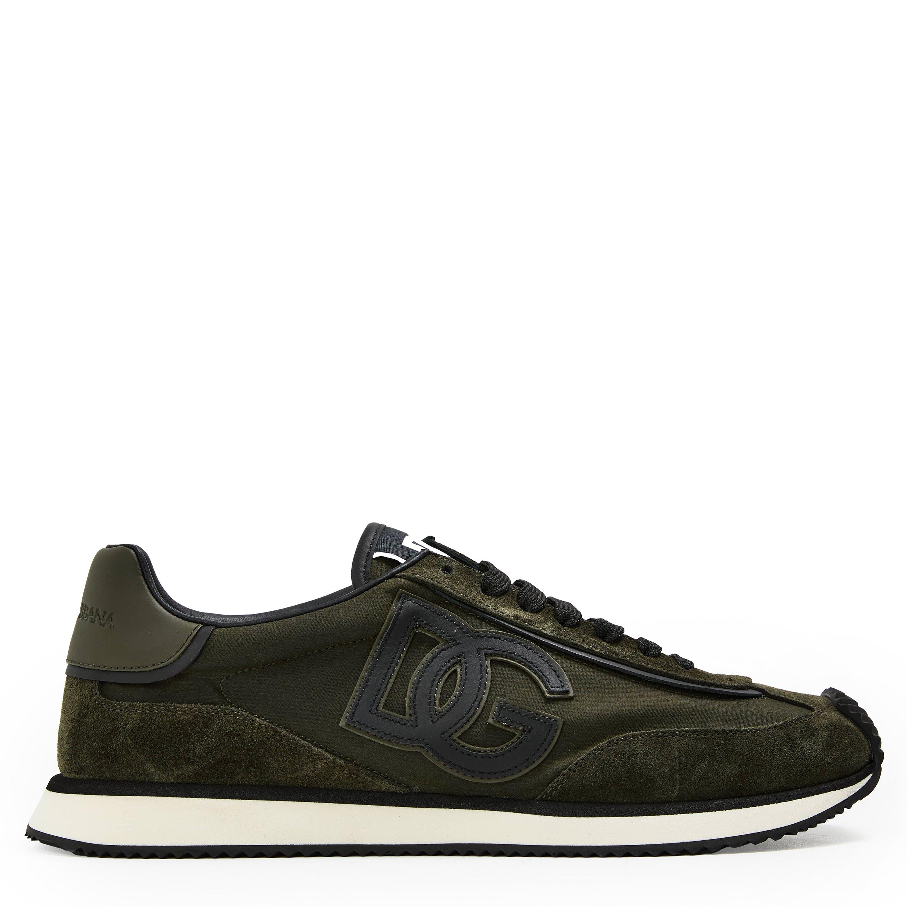 Dolce and Gabbana Men's Aria Suede Runners - Mud/Forest - Size 10 (44)