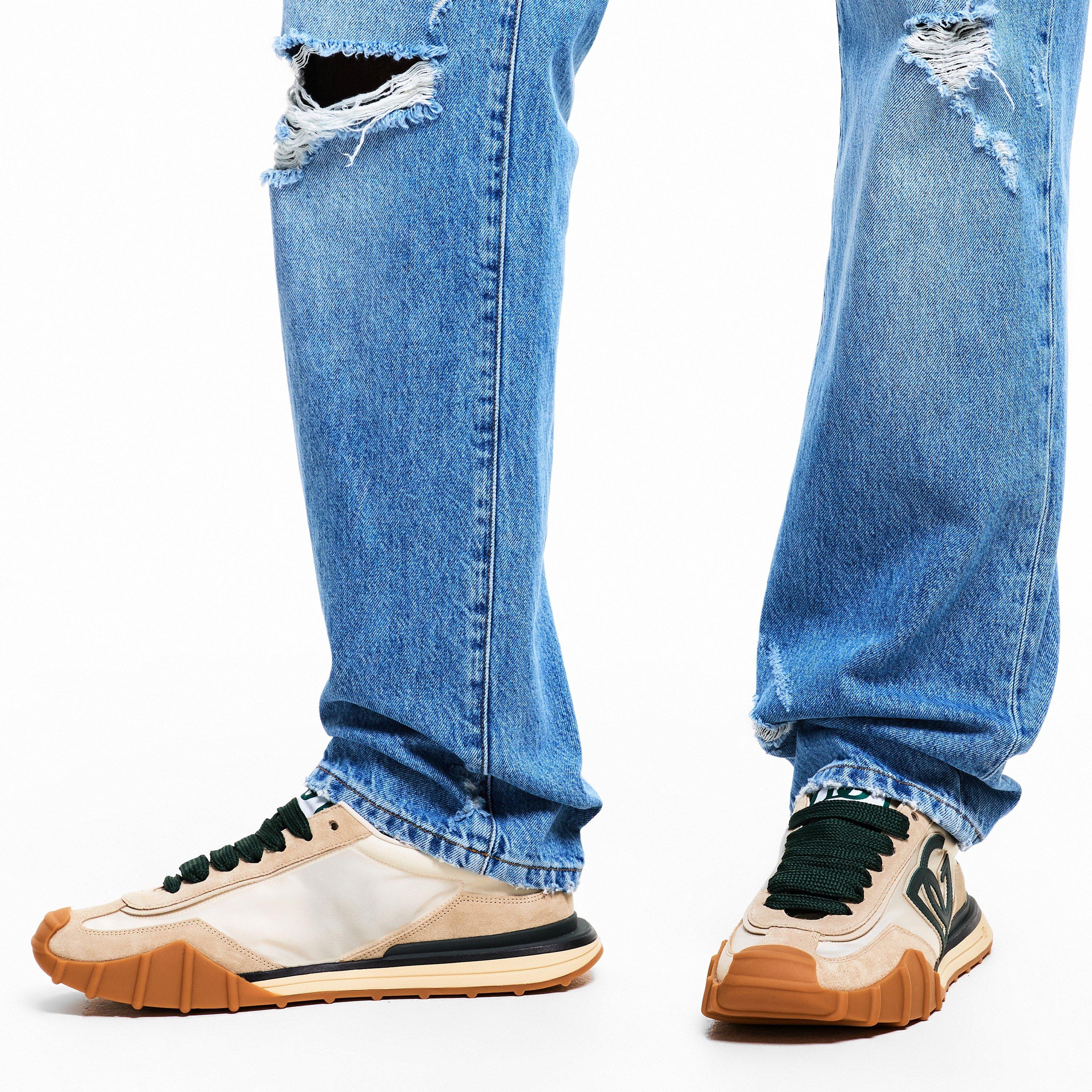 Ivory/Bottle - Dolce and Gabbana - Men's Rubber Runner - 3