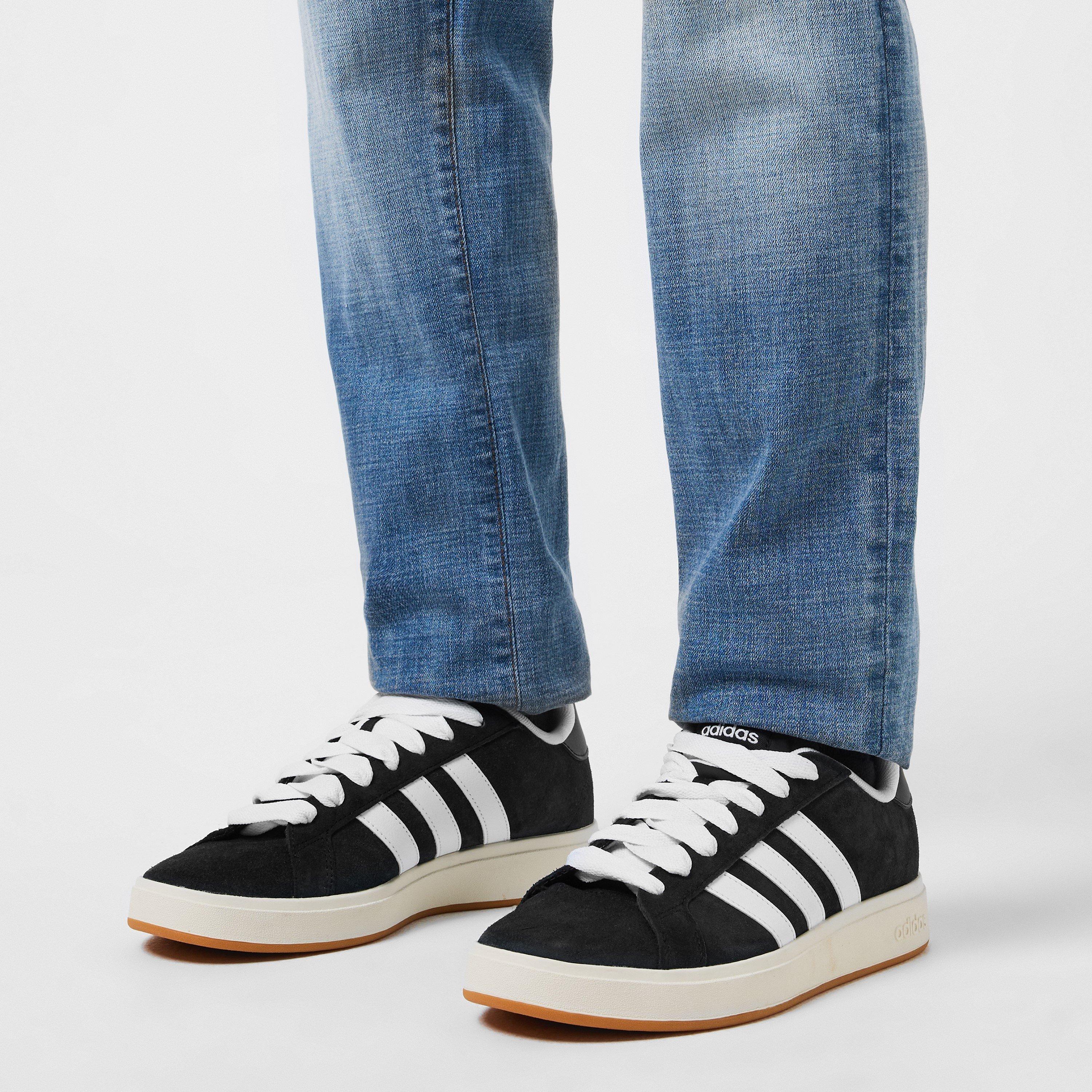 Black/White - adidas - Grand Court Base 00s Shoes Mens - 2