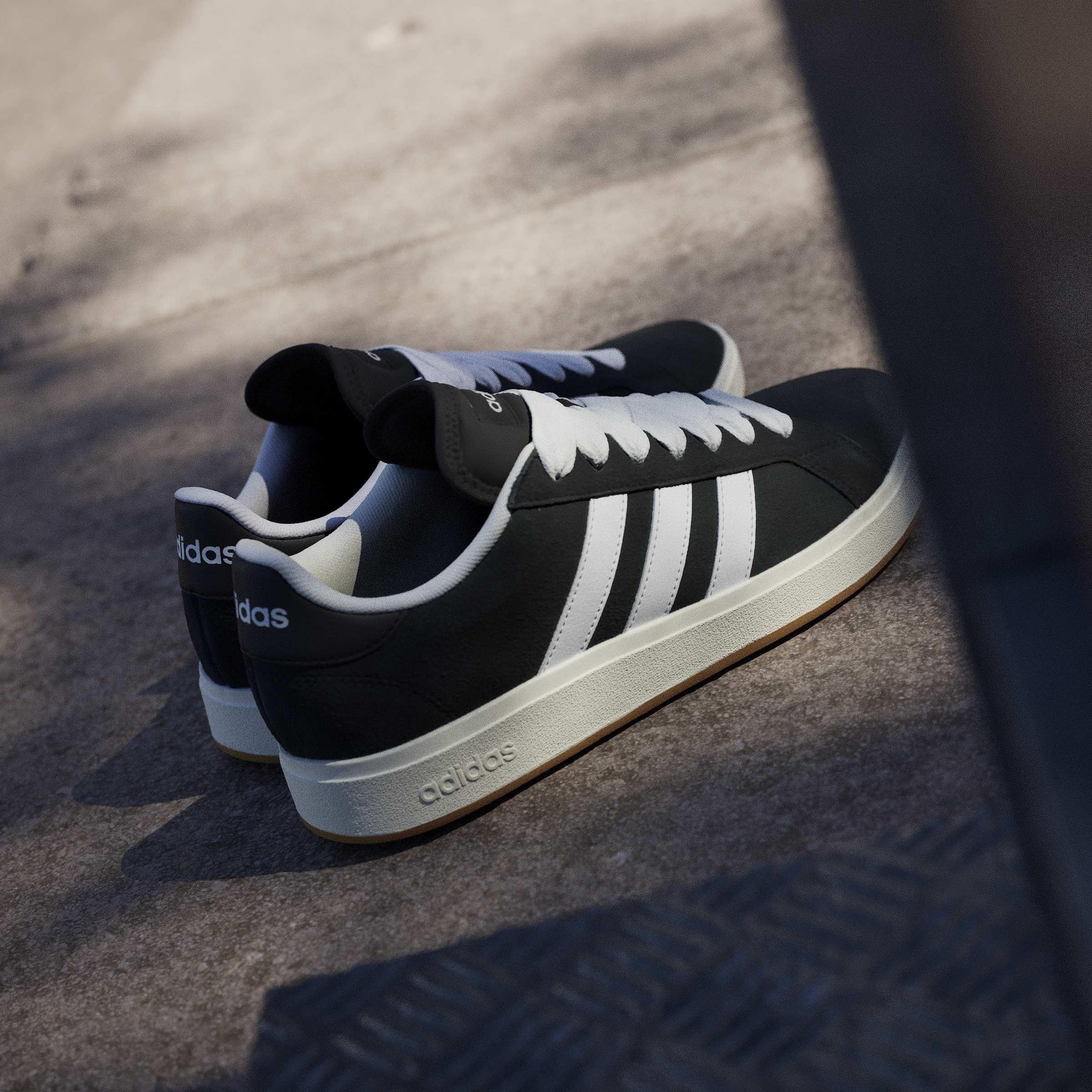 Zwart/Wit - adidas - adiads Grand Court Base 00s Shoes Mens - 14