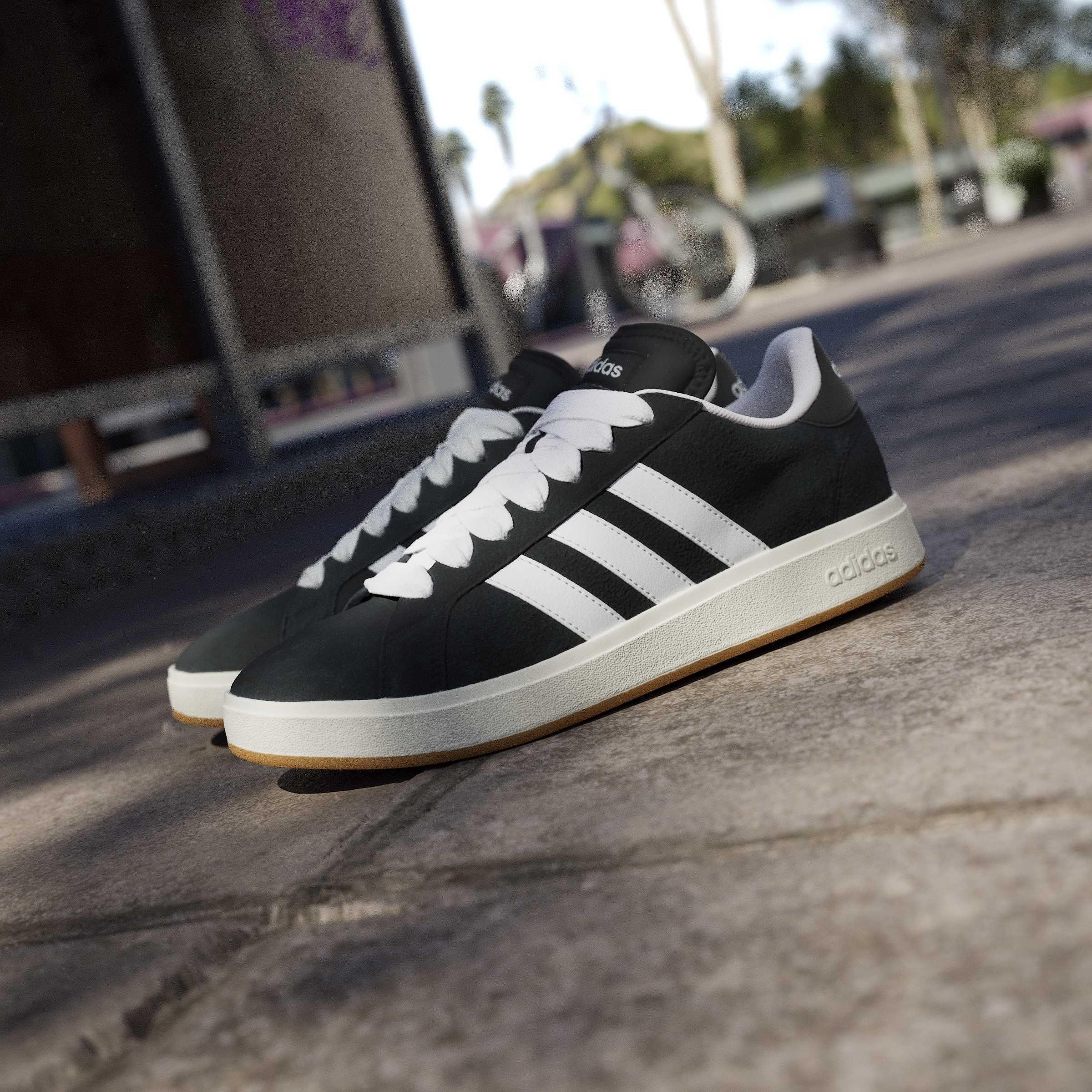 Zwart/Wit - adidas - adiads Grand Court Base 00s Shoes Mens - 16