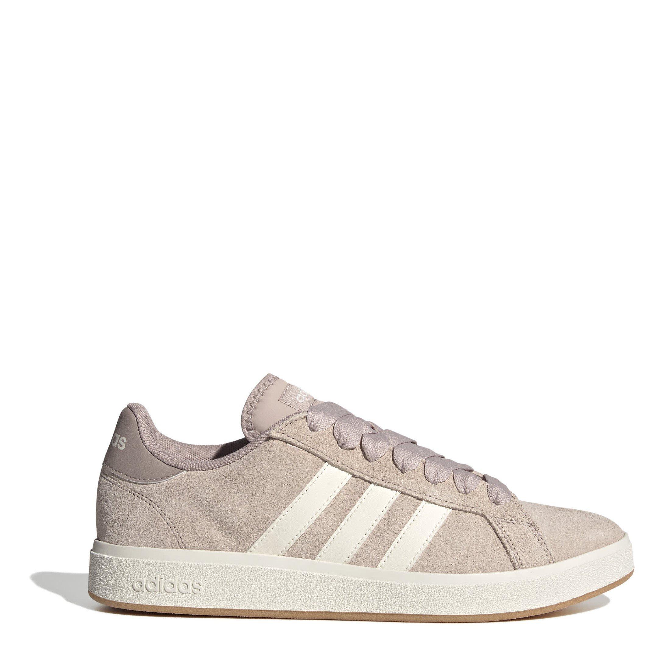 Adidas Men's Adiads Grand Court Base 00S Shoes - Taupe/White - 10 (44.7)