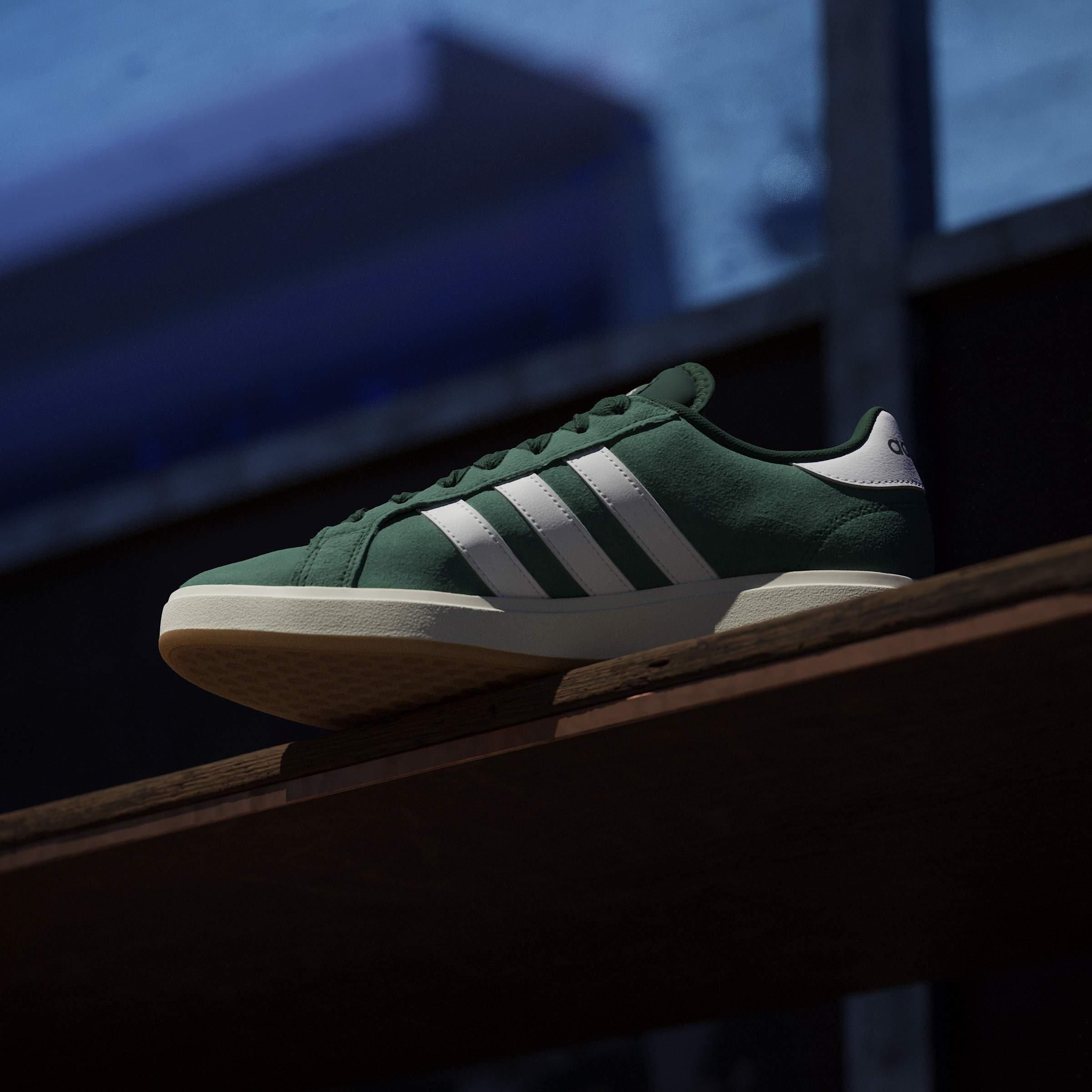 Groen/Wit - adidas - Grand Court Base 00s Shoes Mens - 13