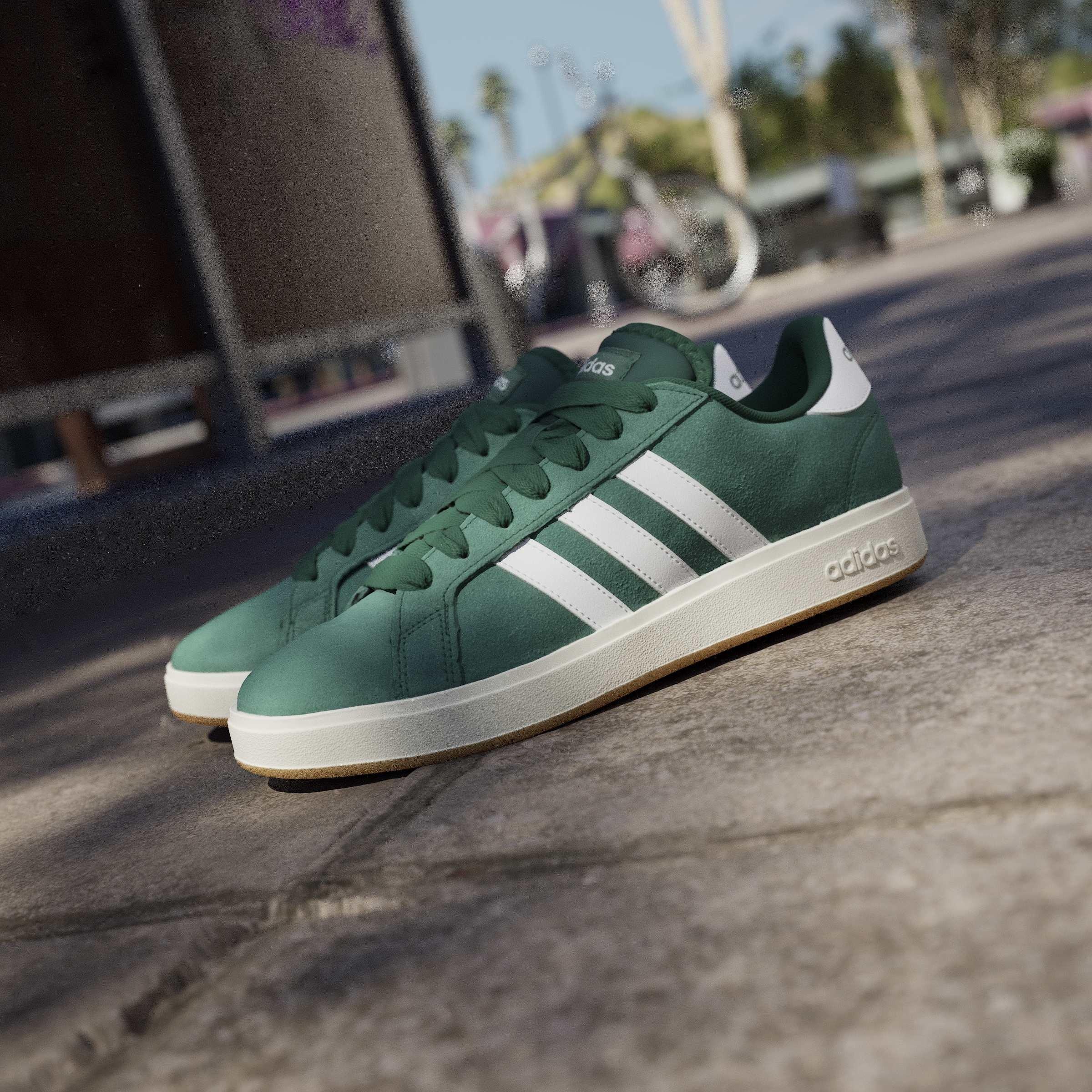 Groen/Wit - adidas - Grand Court Base 00s Shoes Mens - 14