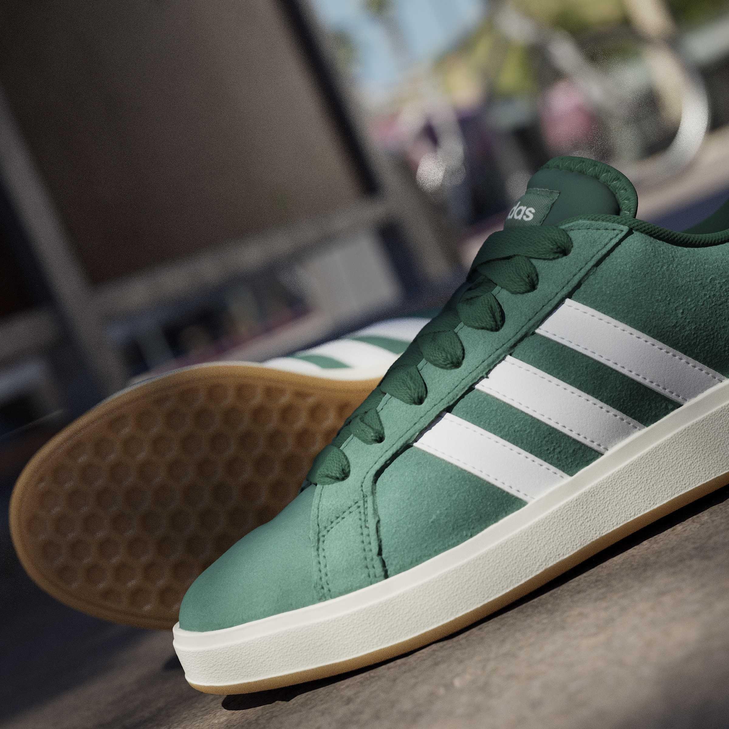 Groen/Wit - adidas - Grand Court Base 00s Shoes Mens - 16