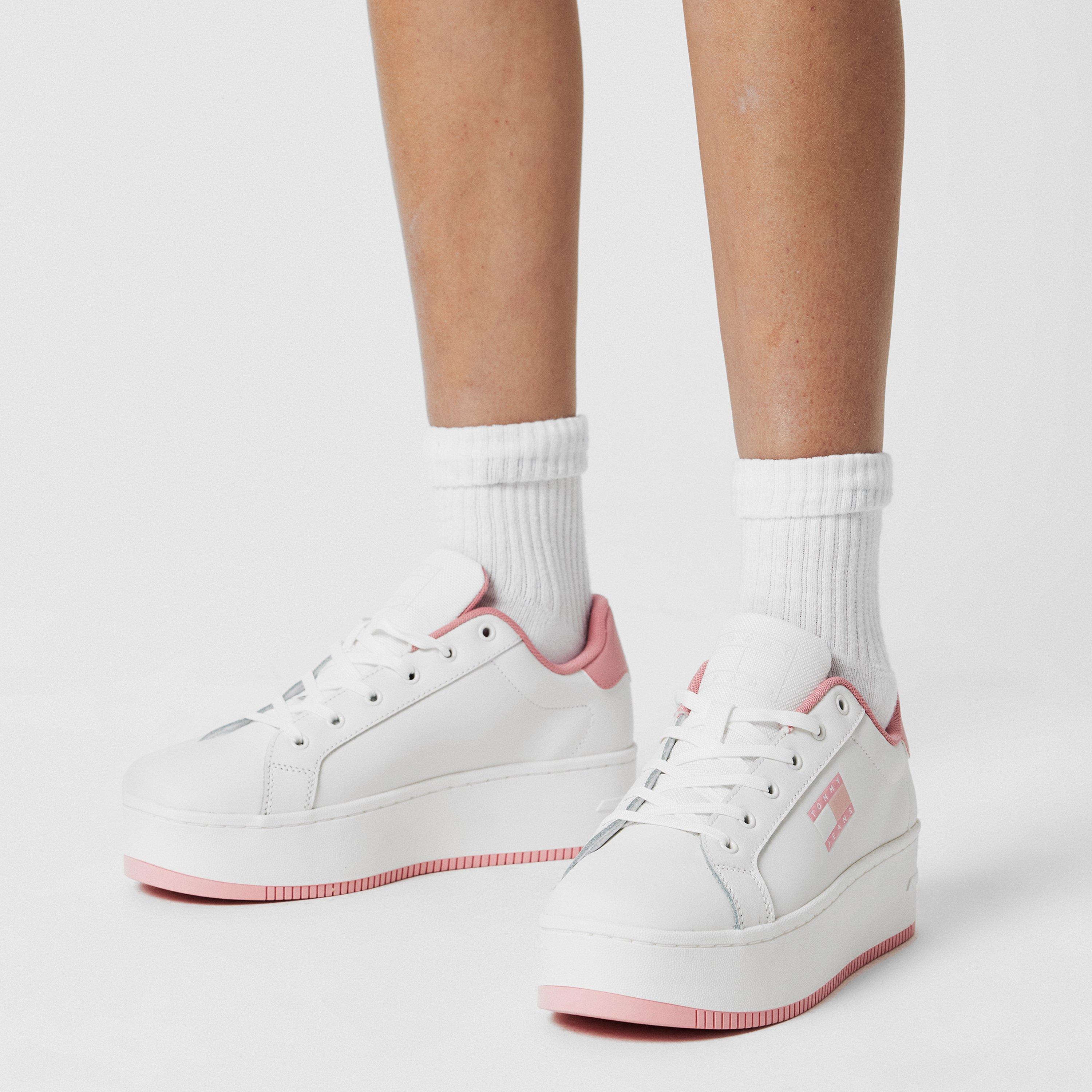 Chalky Pink - Tommy Jeans - Women's Flatform Platform Trainers - 3
