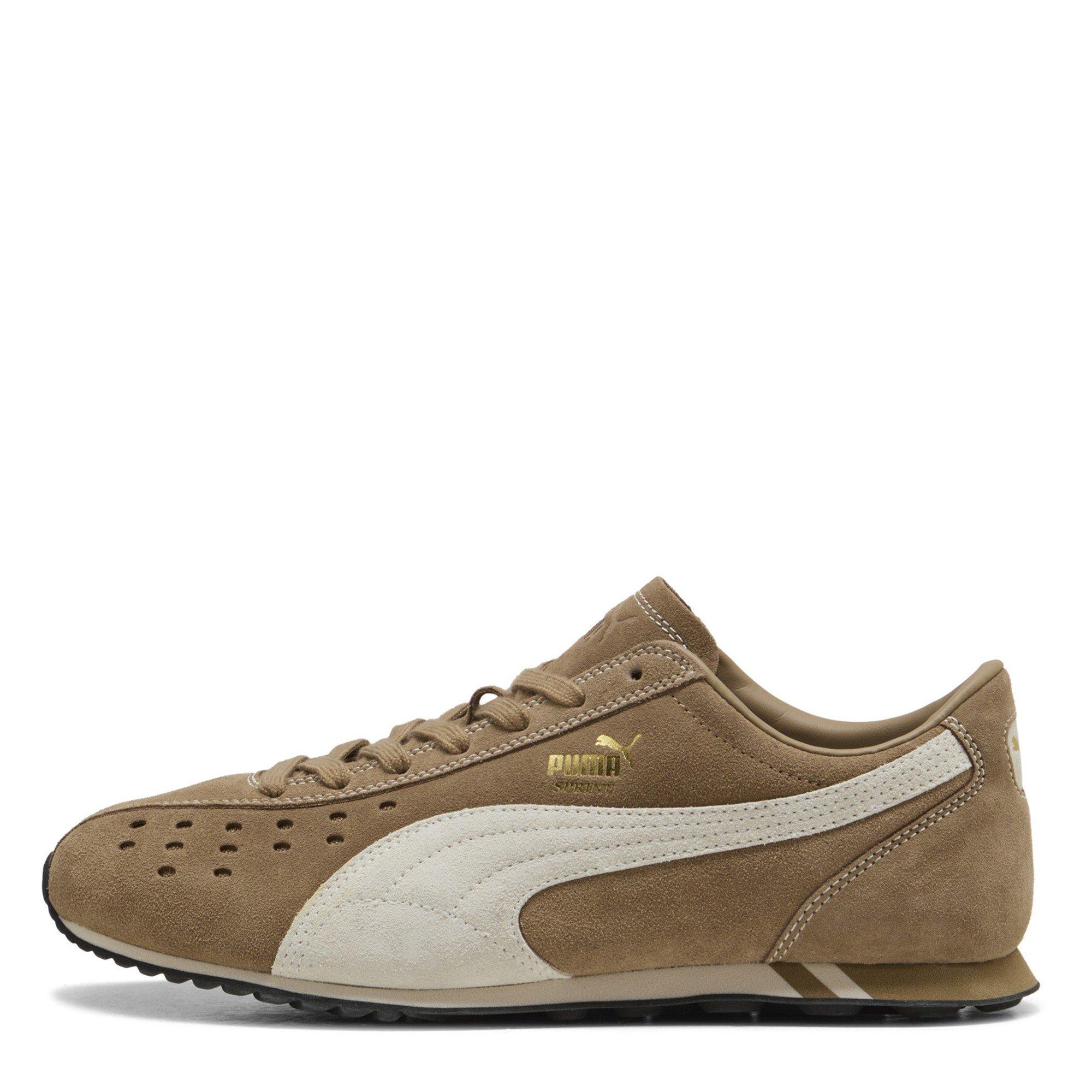 Taupe/White - Puma - Sprint Suede - 2