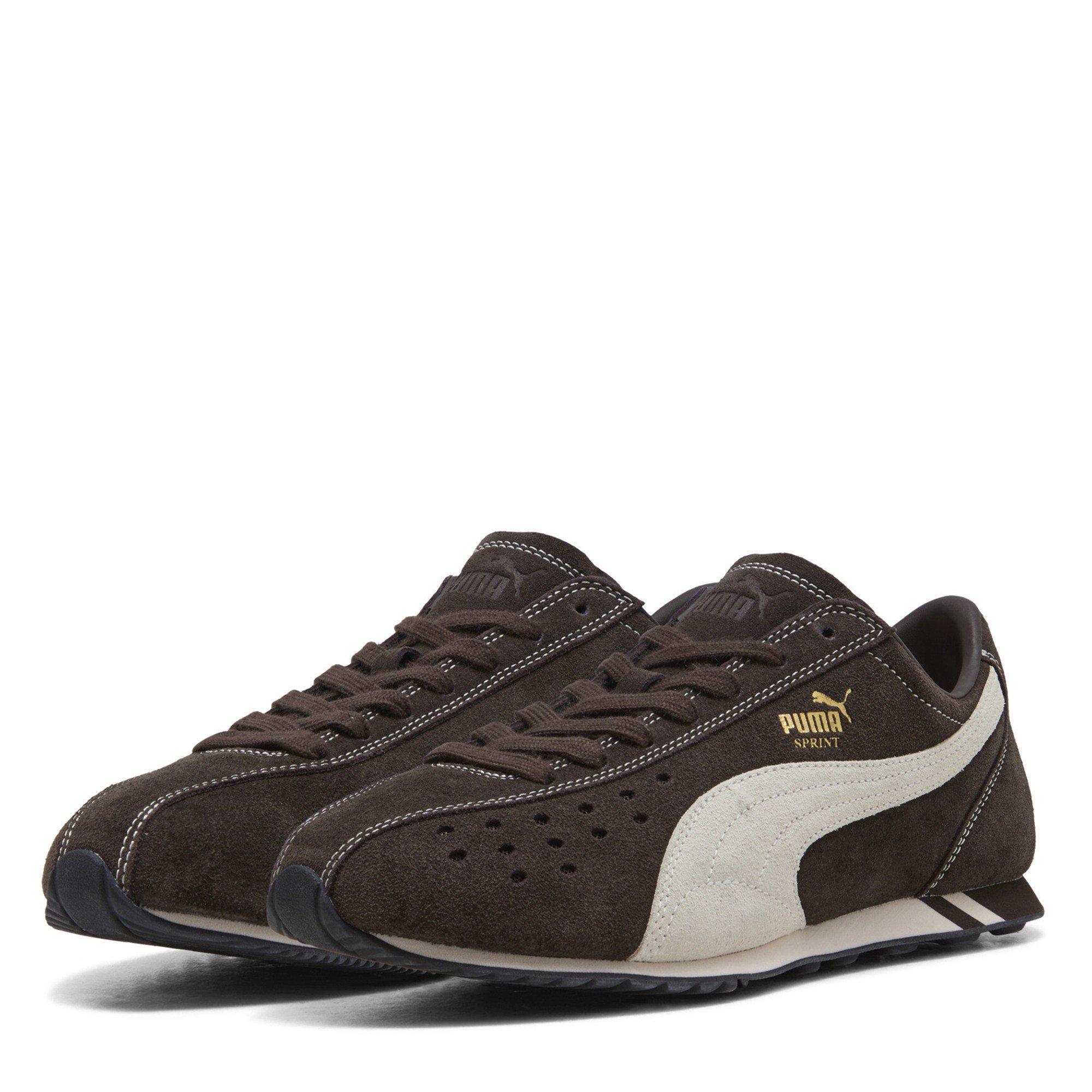 Chocolate/White - Puma - Sprint Suede - 1