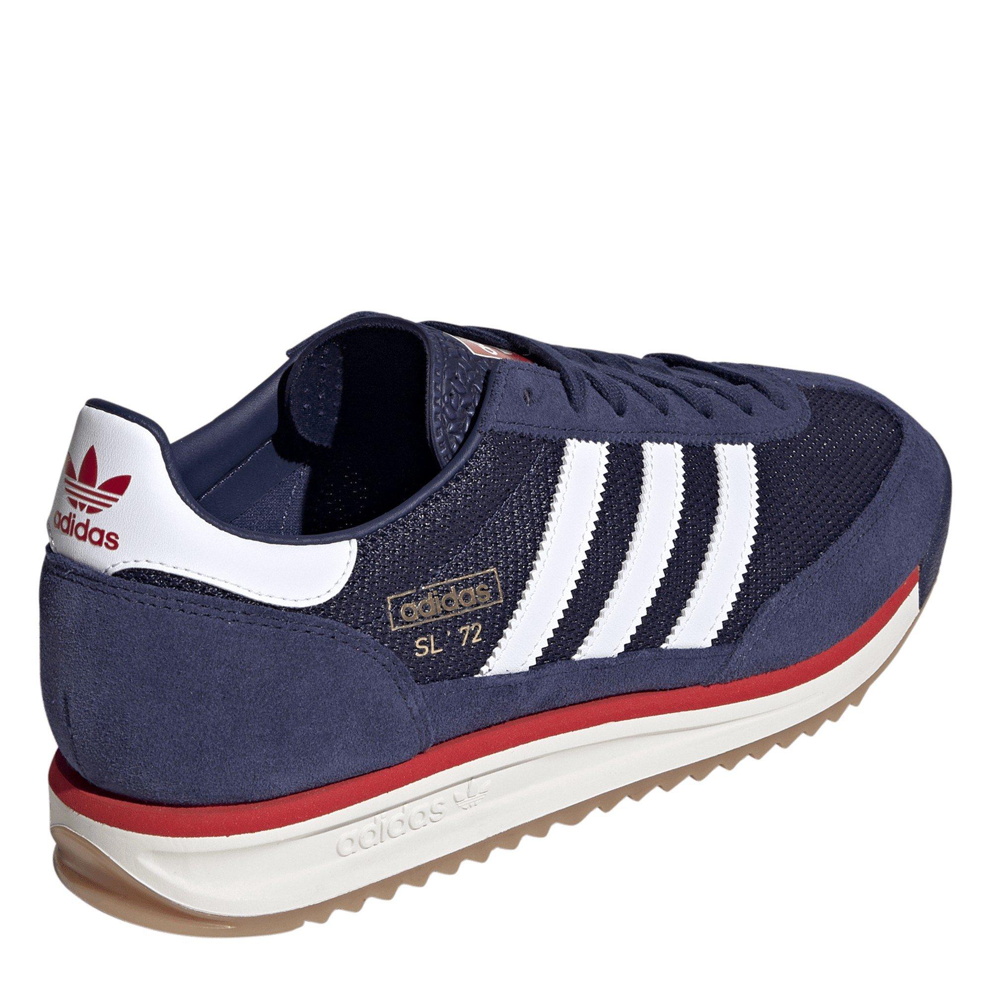 Navy/Red - adidas Originals - Sl 72 Trainers - 4