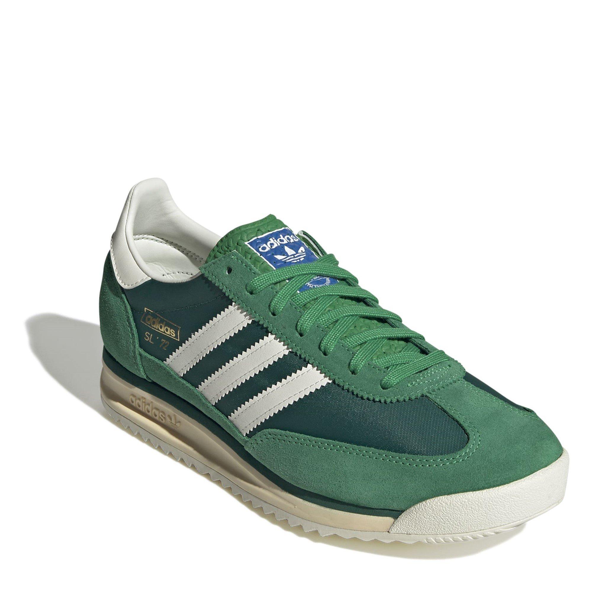 Gren/Wht - adidas Originals - Adidas Sl 72 Rs Shoes Mens - 3