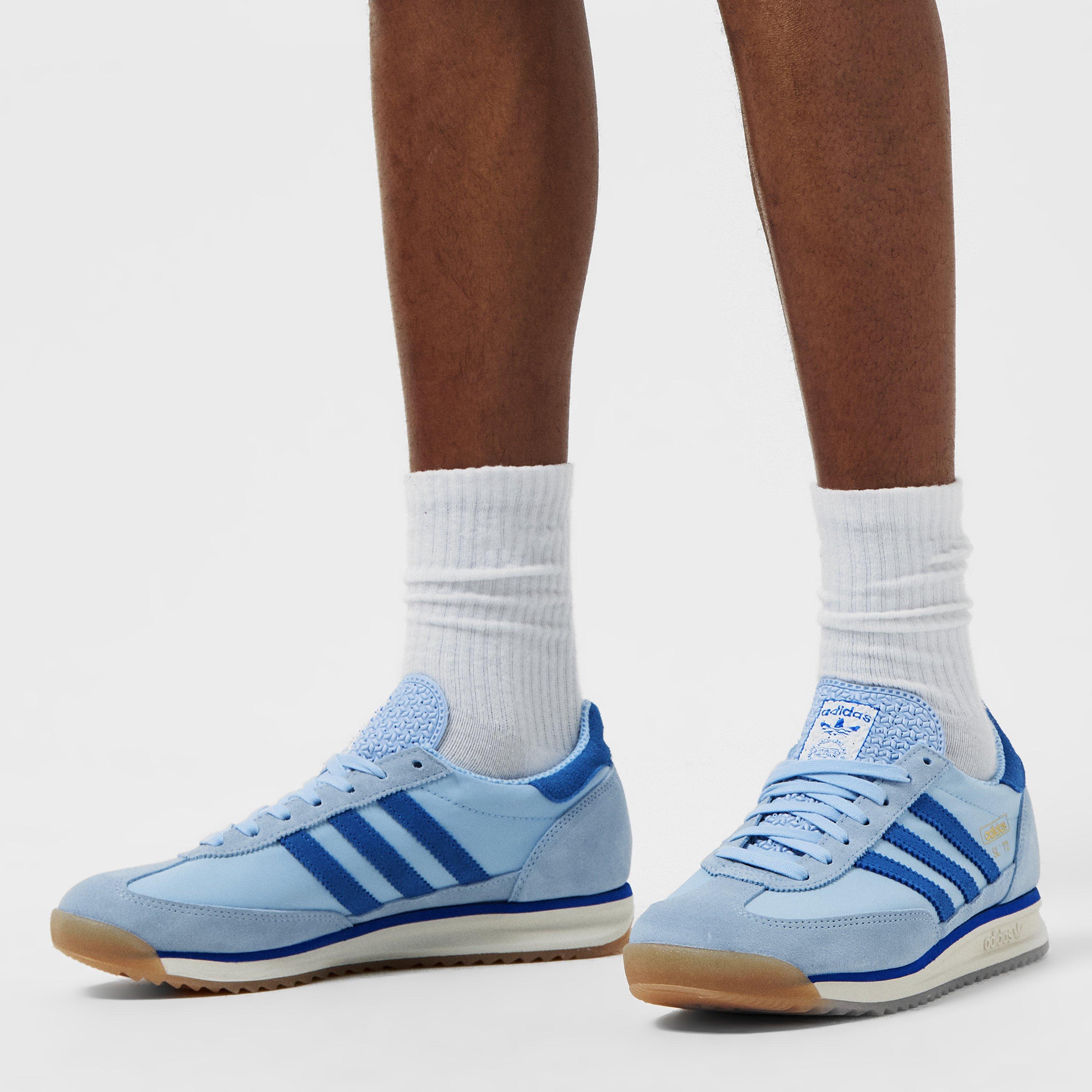 Blue/Blue - adidas Originals - Adidas Sl 72 Rs Shoes Mens - 3