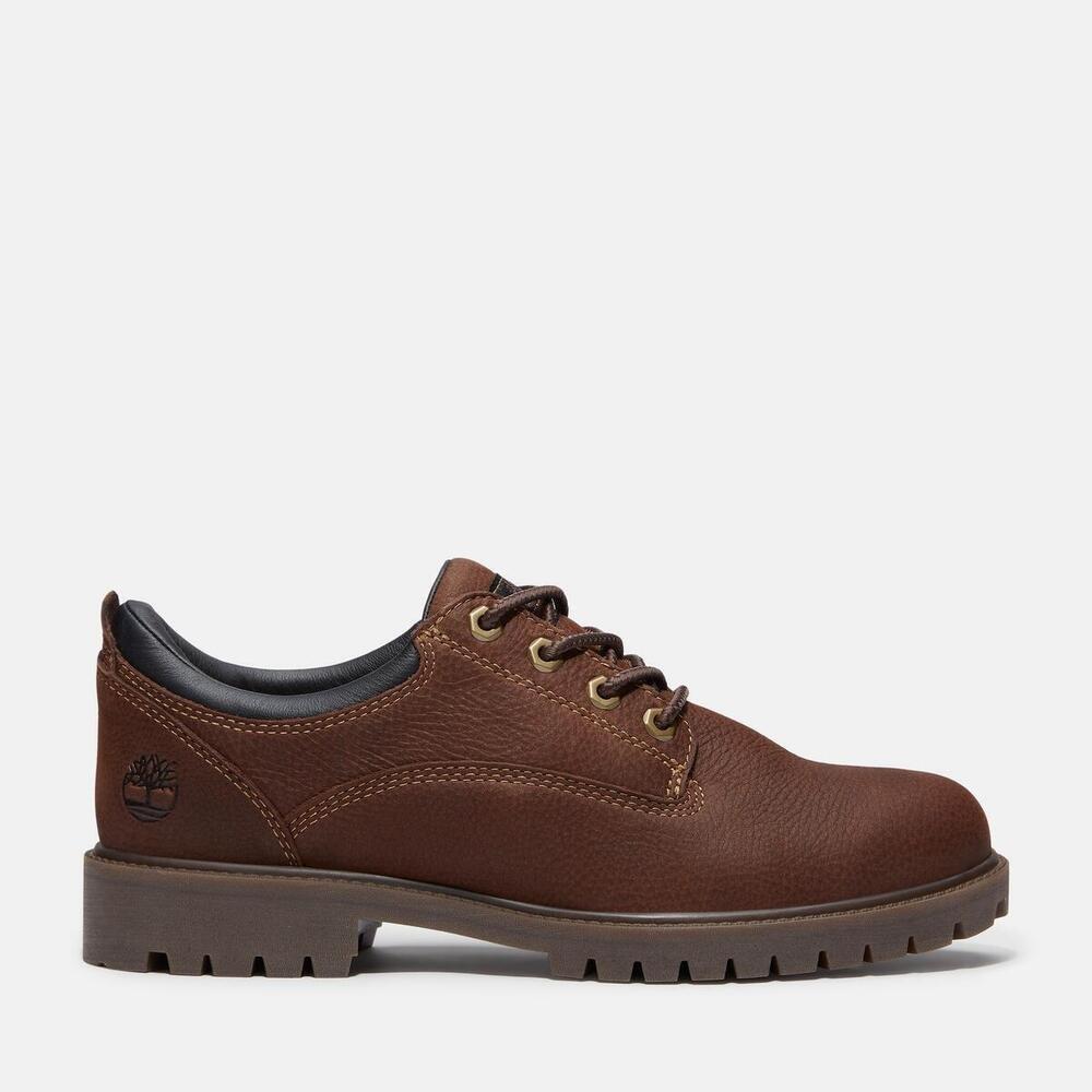Timberland Dark Brown Full Grain Heritage Lace-Up Shoes - Image 4