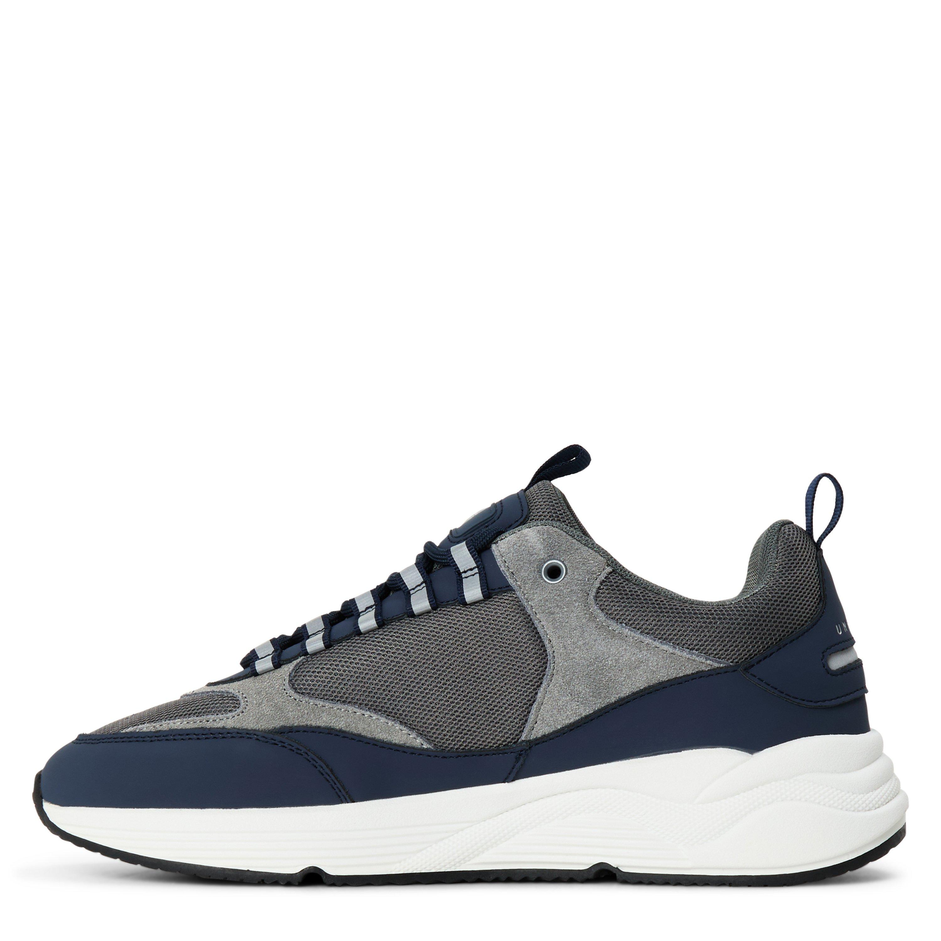 Navy/Grey - Unseen Footwear - Men's Clarn Run Trainers - 2