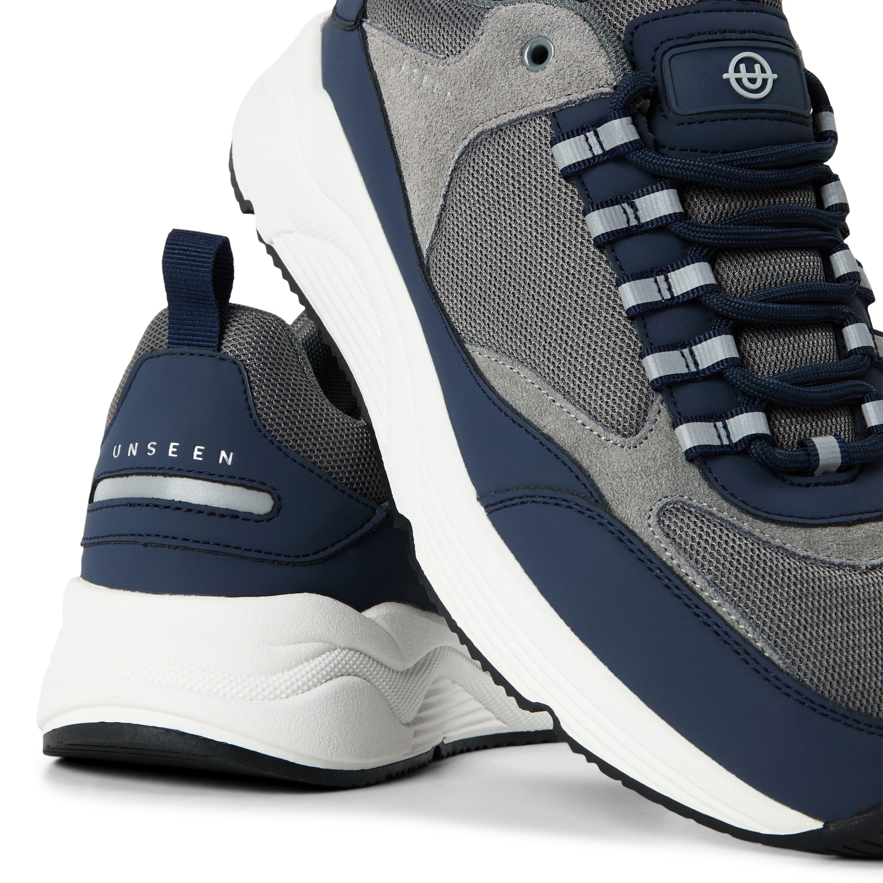 Navy/Grey - Unseen Footwear - Men's Clarn Run Trainers - 3