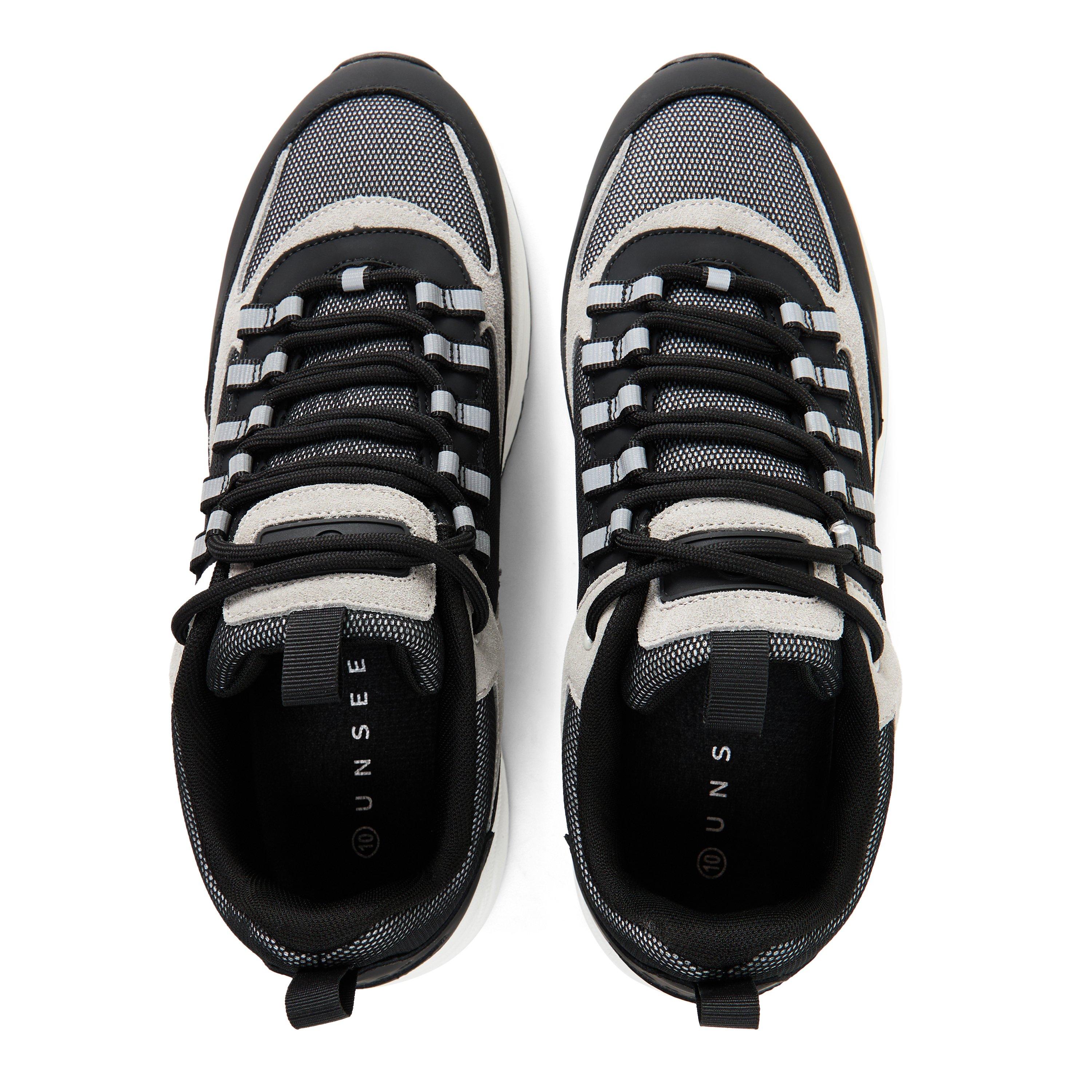 Black/Grey - Unseen Footwear - Men's Clarn Run Trainers - 4