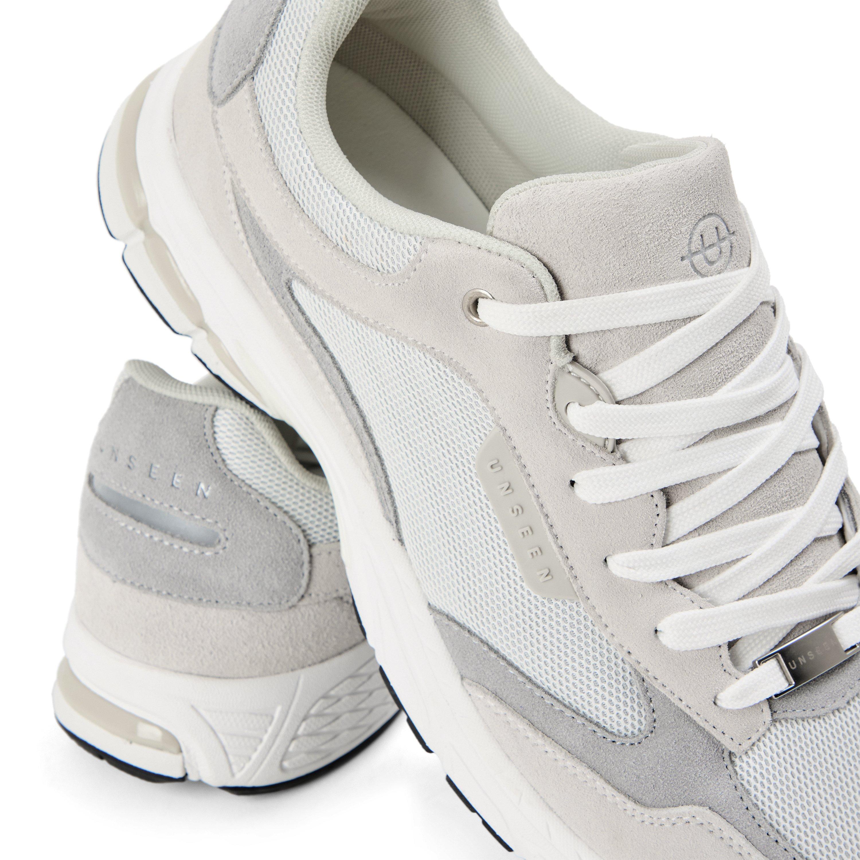 Grey/White - Unseen Footwear - Men's Train Run Trainers - 3