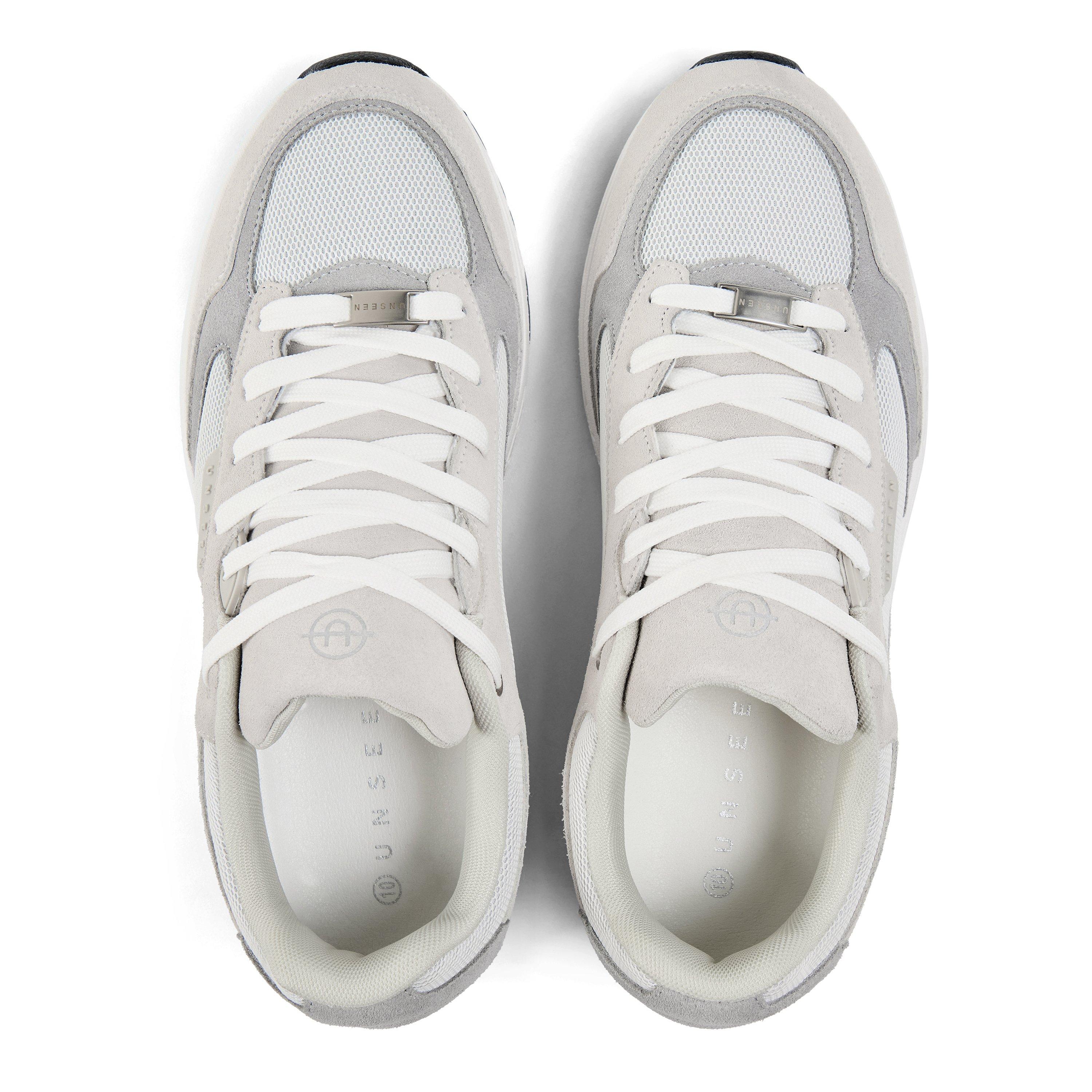 Grey/White - Unseen Footwear - Men's Train Run Trainers - 4
