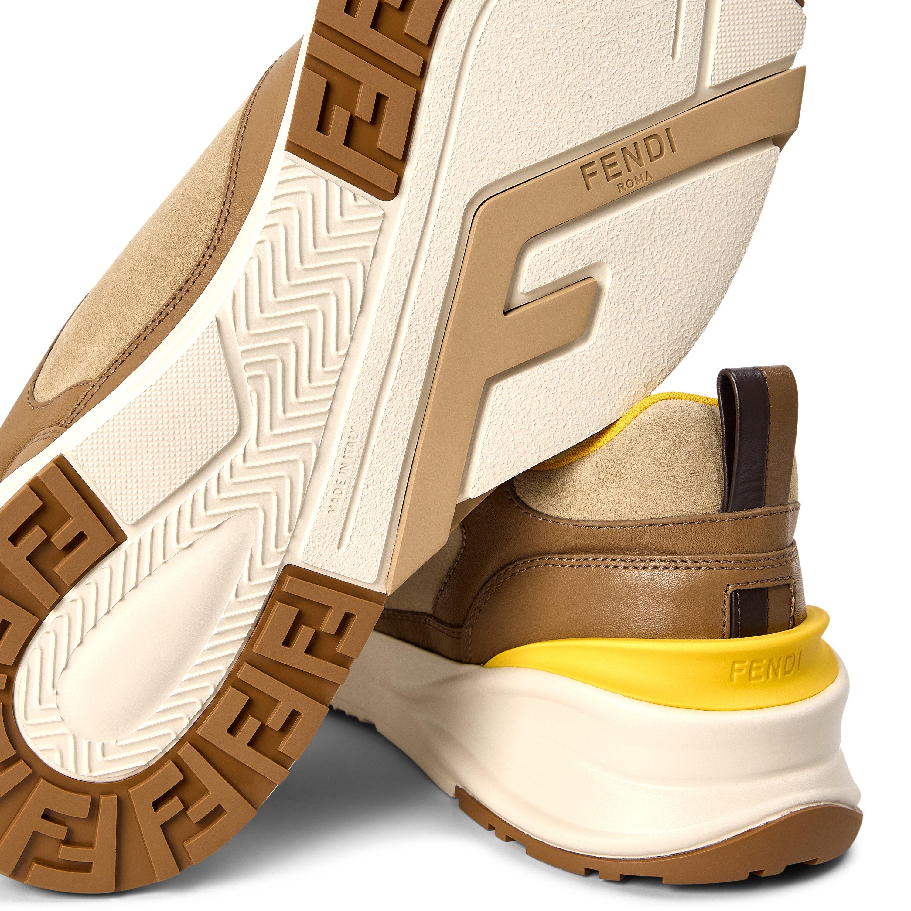 Beige - Fendi - Mens Flow Trainers - 4