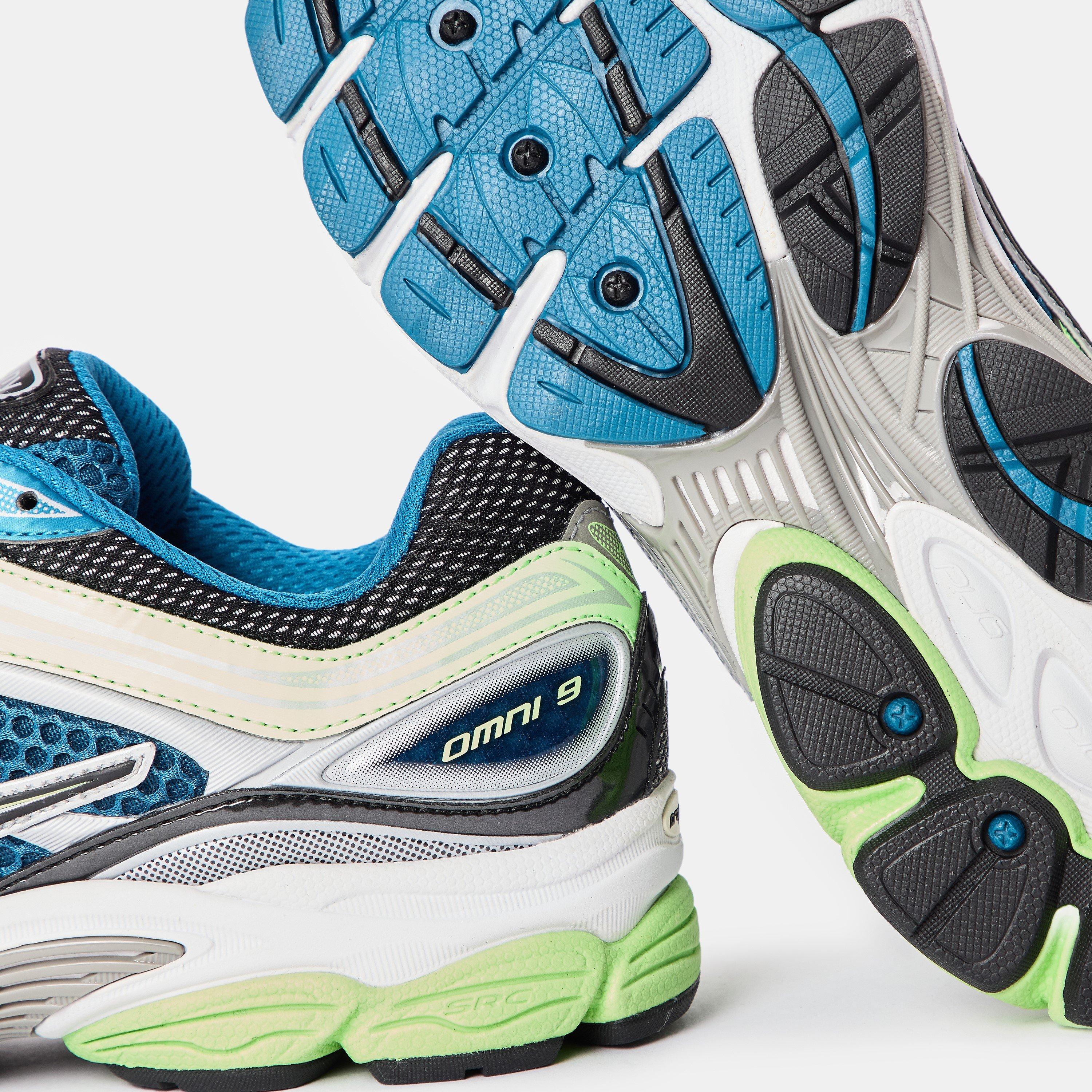 Blue/Lime - Saucony - Men's Progrid Omni Progrid System Runners - 4