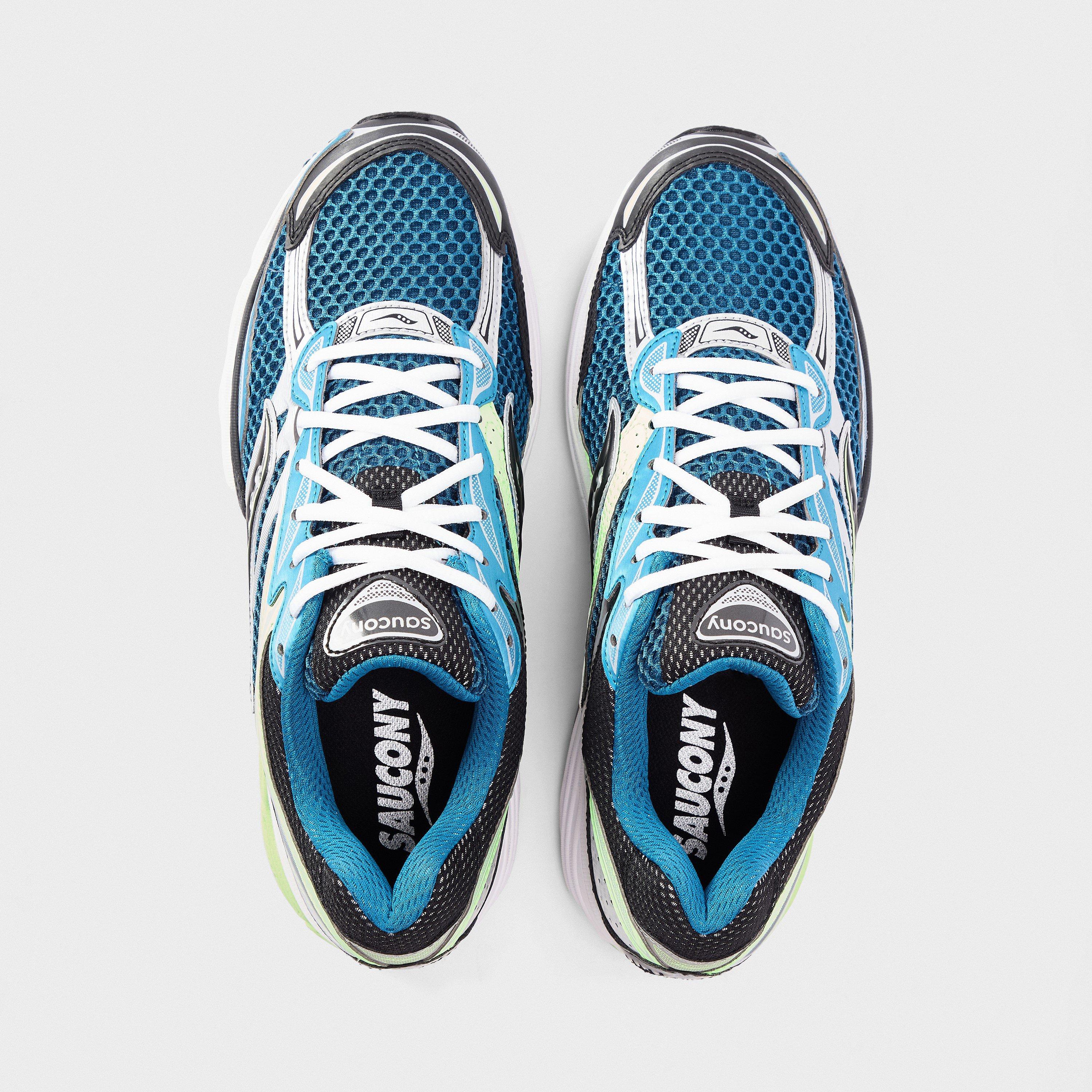 Blue/Lime - Saucony - Men's Progrid Omni Progrid System Runners - 5