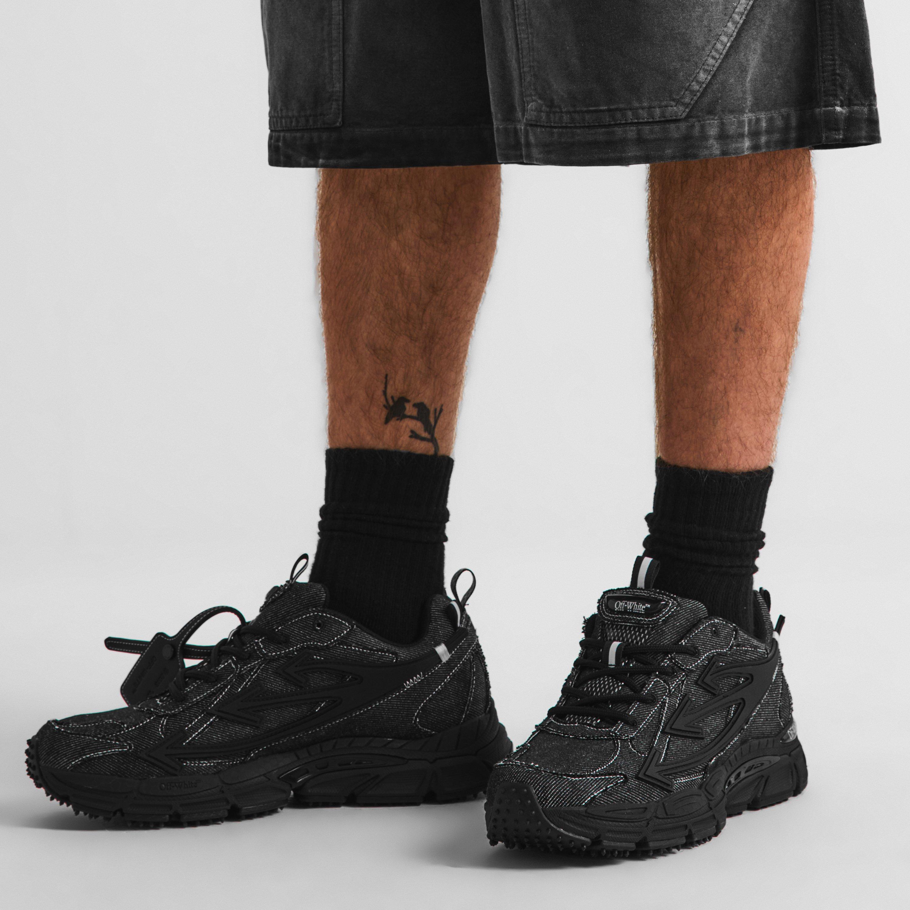 Black - Off White - Men's Denim BRB Trainers - 3