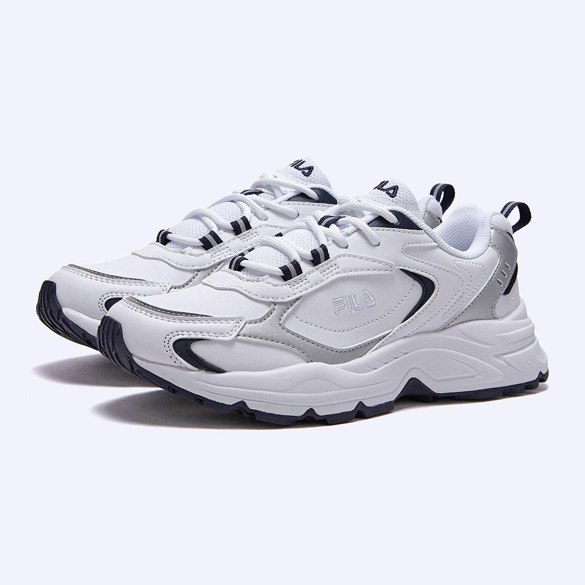 WHT/NVY/NVY - Fila - Men's TAURUS EVO Trainers - 2