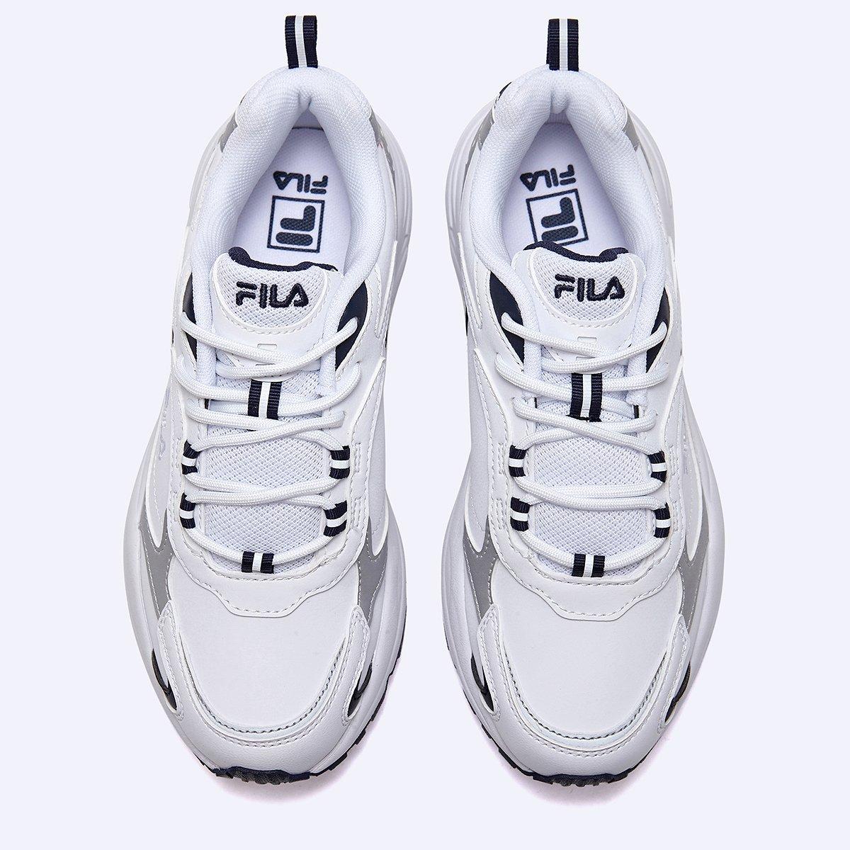 WHT/NVY/NVY - Fila - Men's TAURUS EVO Trainers - 3