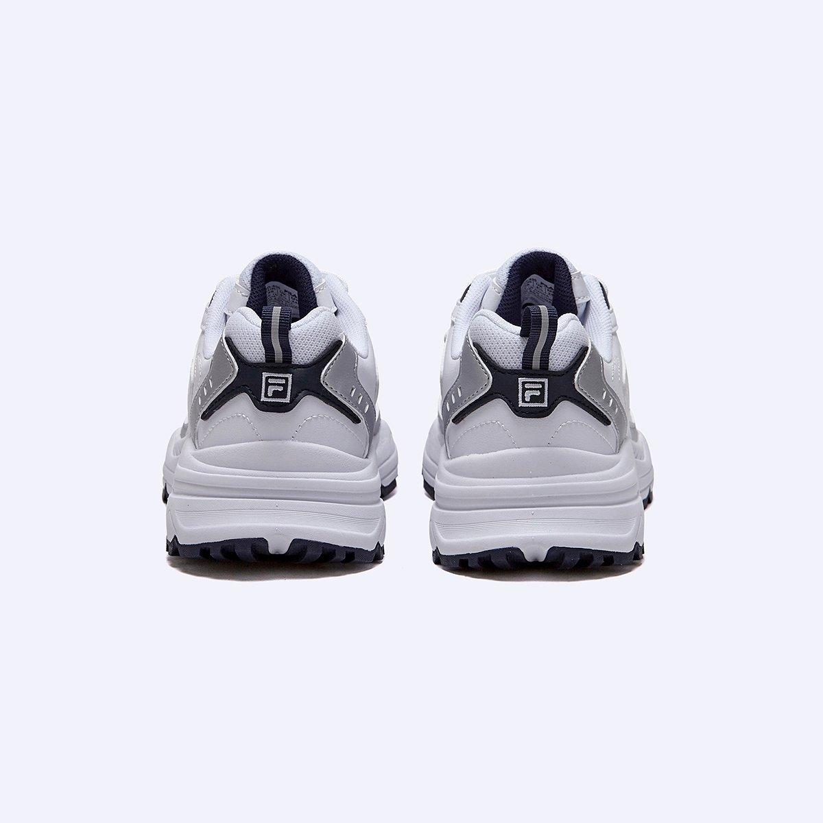 WHT/NVY/NVY - Fila - Men's TAURUS EVO Trainers - 4