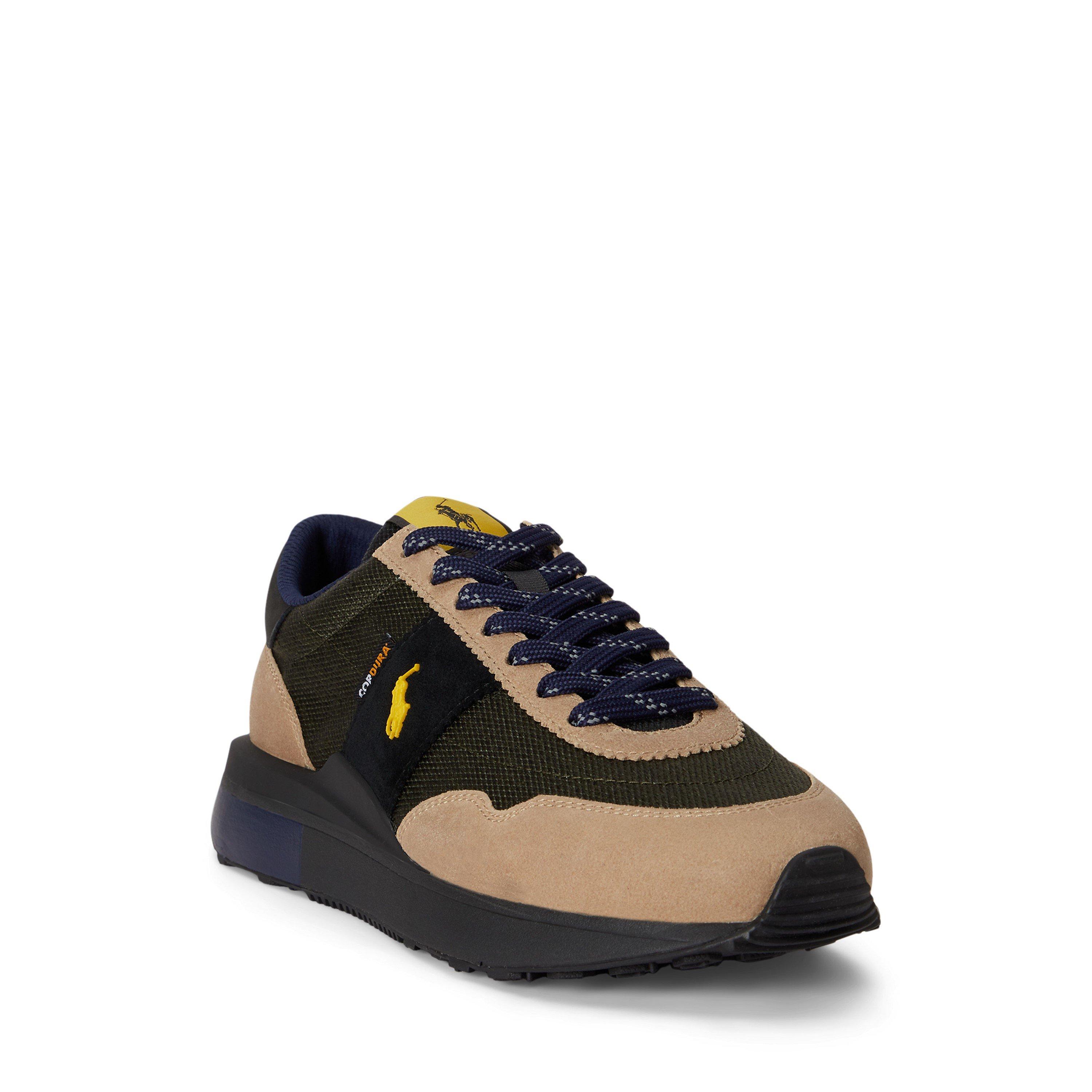 Olive Multi - Polo Ralph Lauren - Men's Train 89 Leather Runners - 2