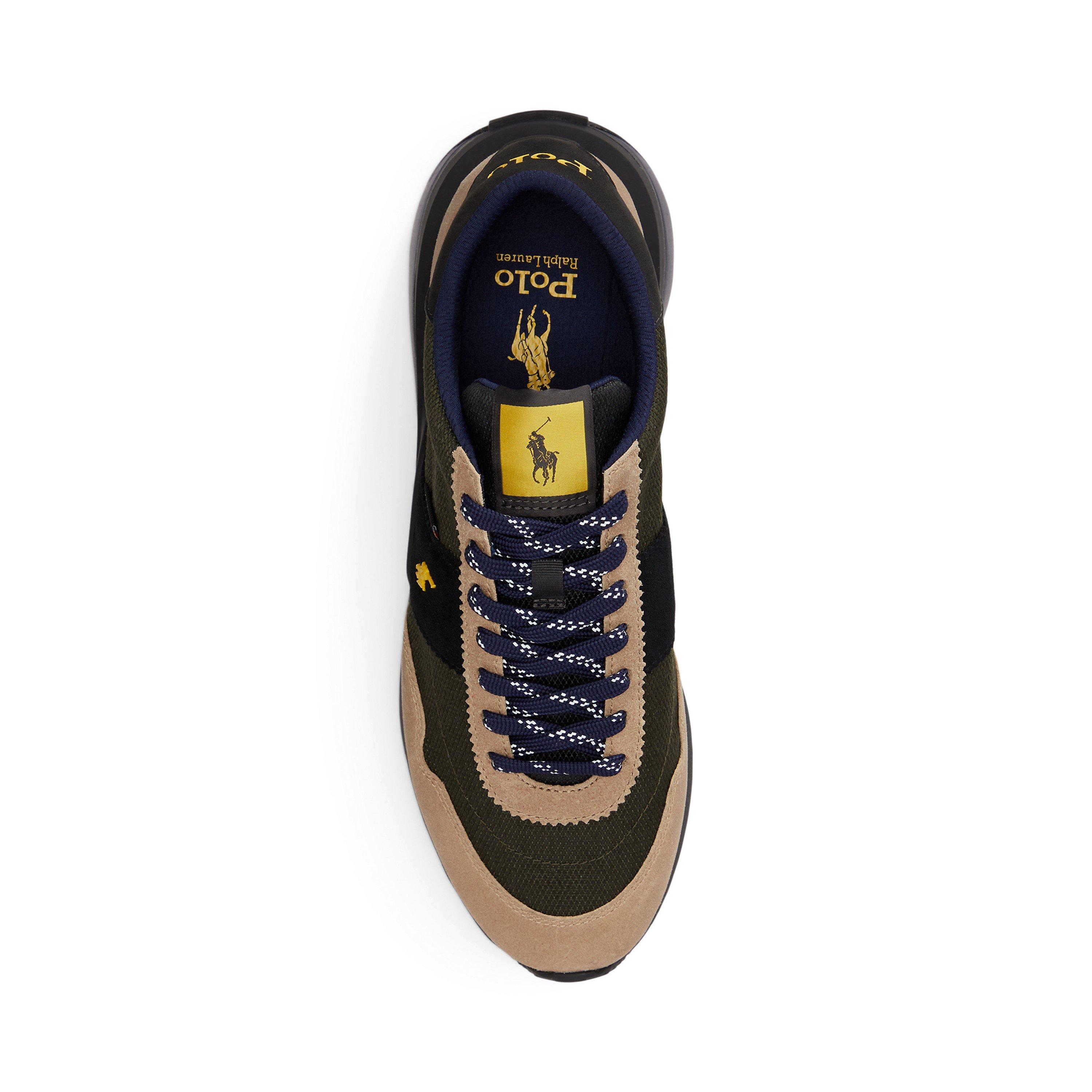 Olive Multi - Polo Ralph Lauren - Men's Train 89 Leather Runners - 4