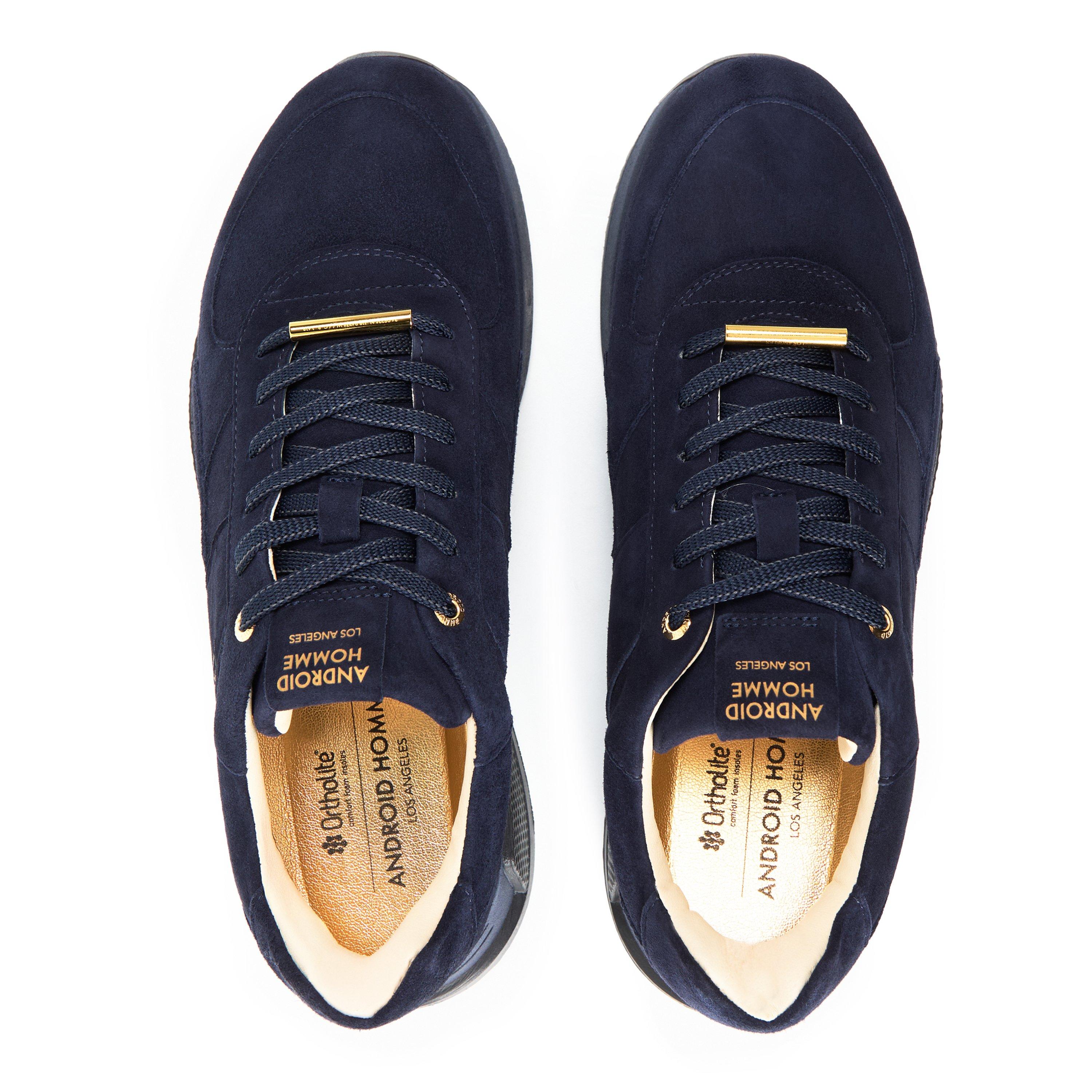 Ink/Dark Blue - Android Homme - Men's Matador Suede Runners - 4
