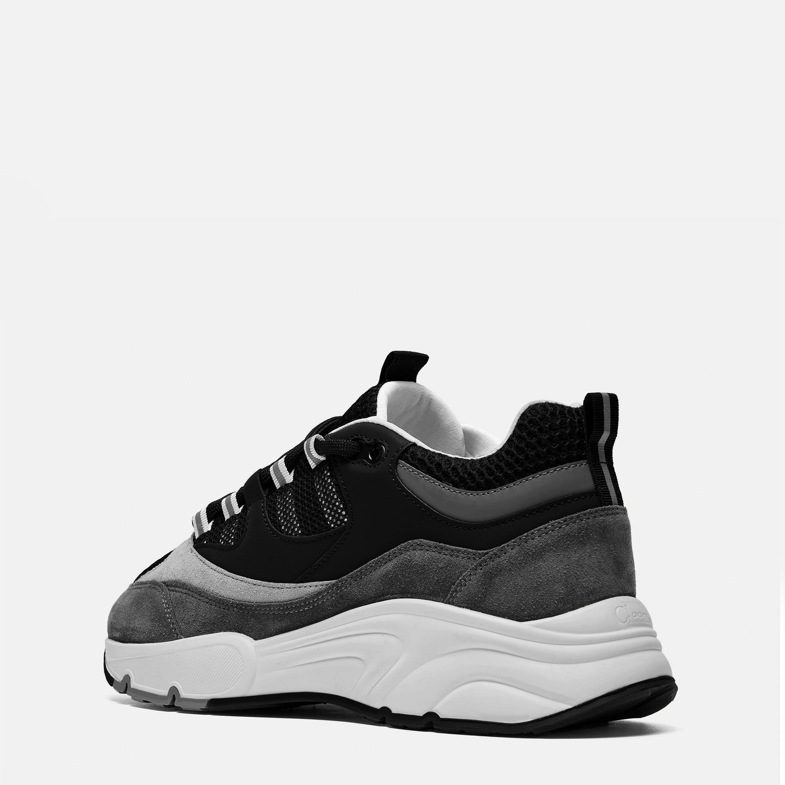 Carbon - Cleens - Men's Aero Leather Trainers - 3