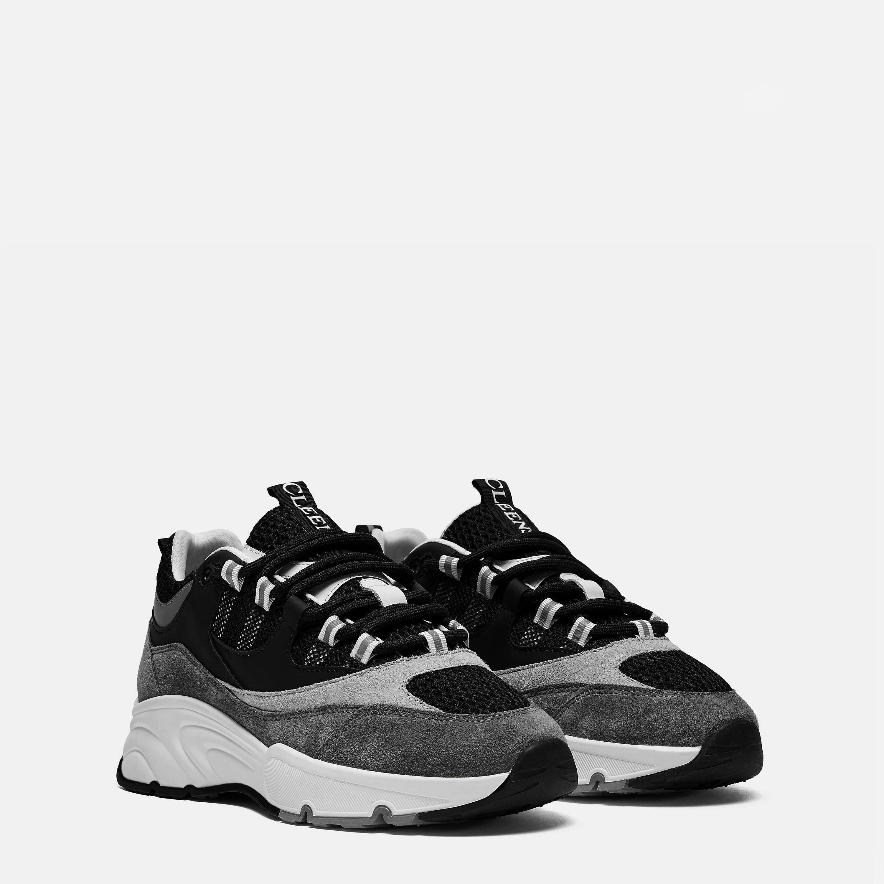 Carbon - Cleens - Men's Aero Leather Trainers - 4