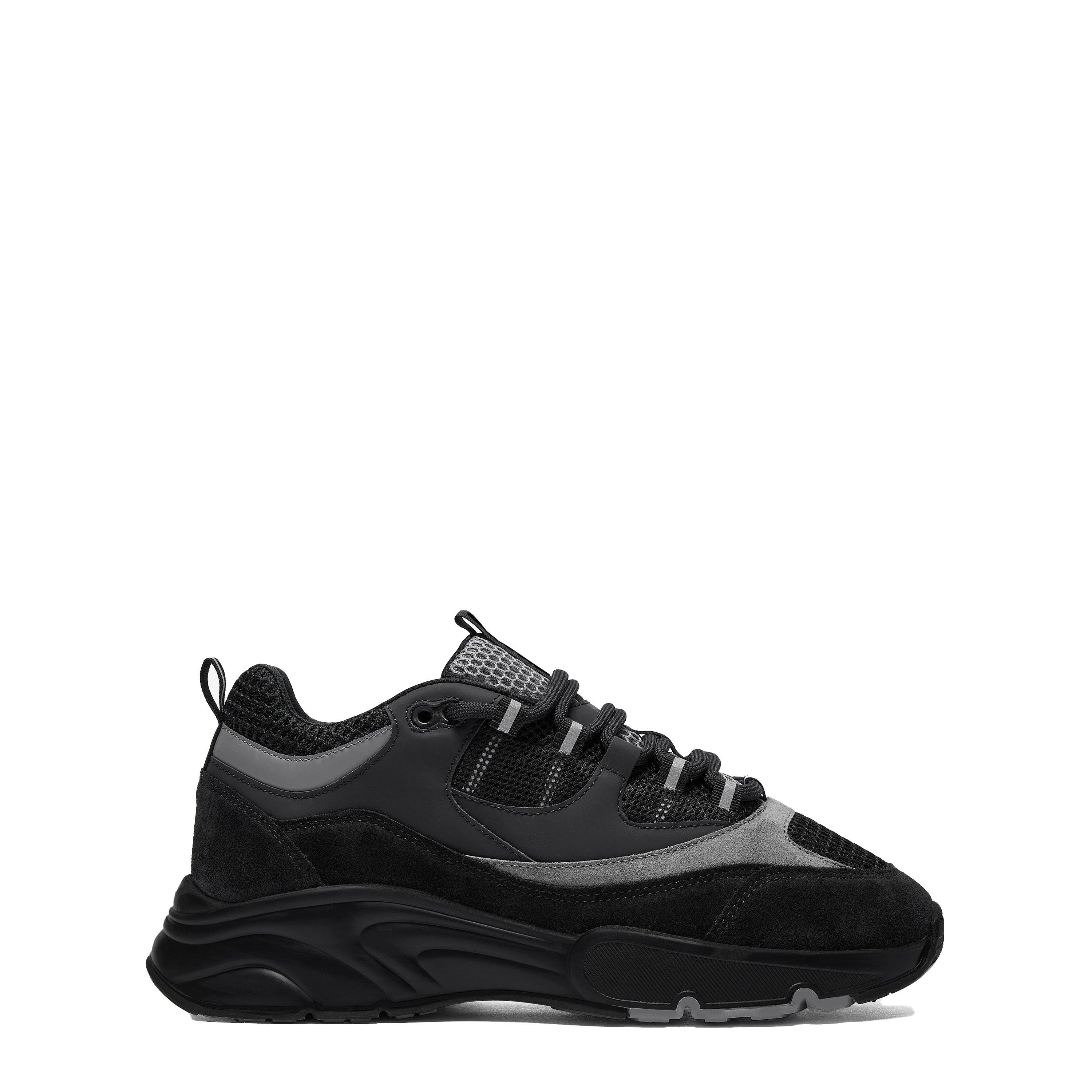 Cleens Men's Aero Leather Trainers - Onyx - Size 7.5 (41.5)