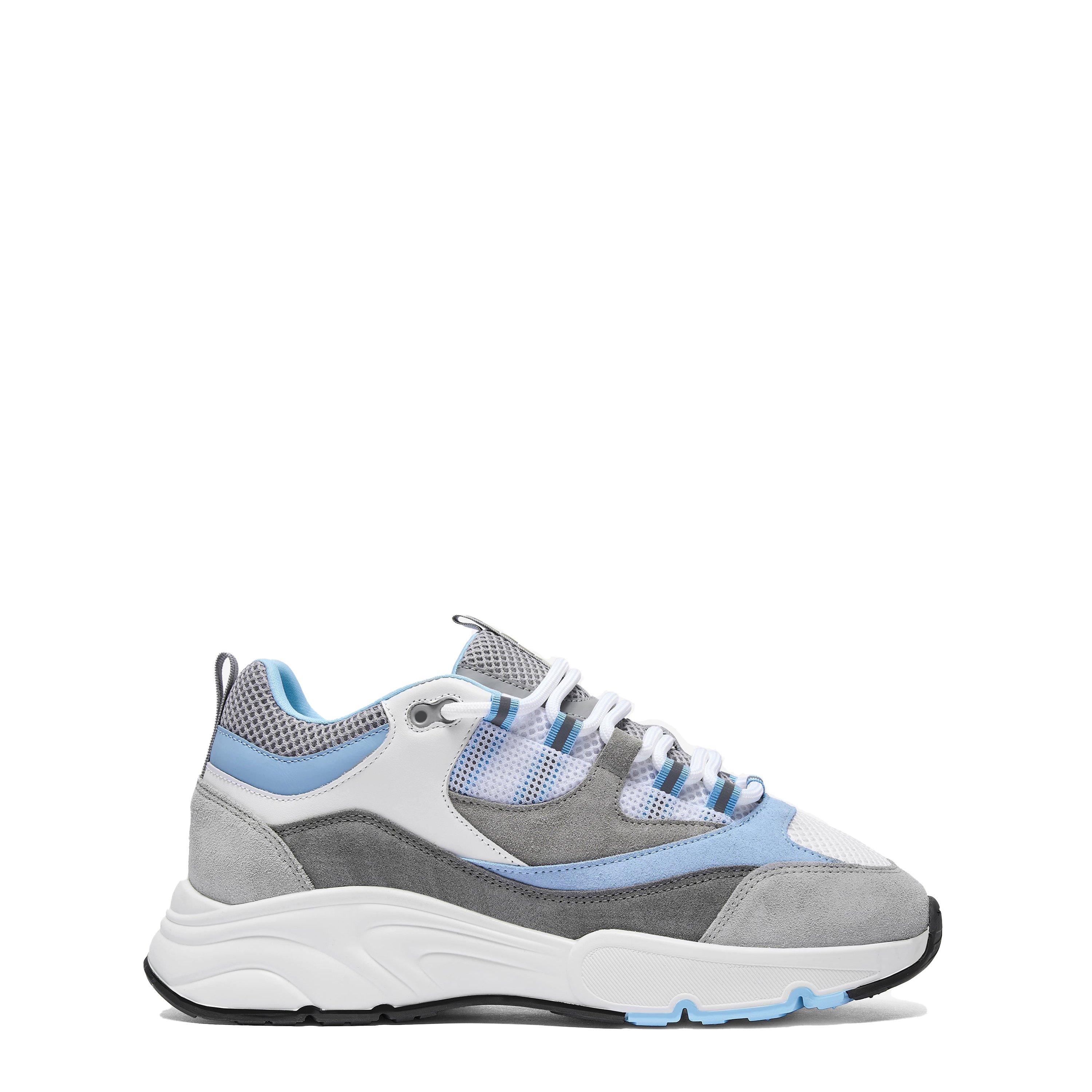 Powder Blue - Cleens - Men's Aero Leather Trainers - 1