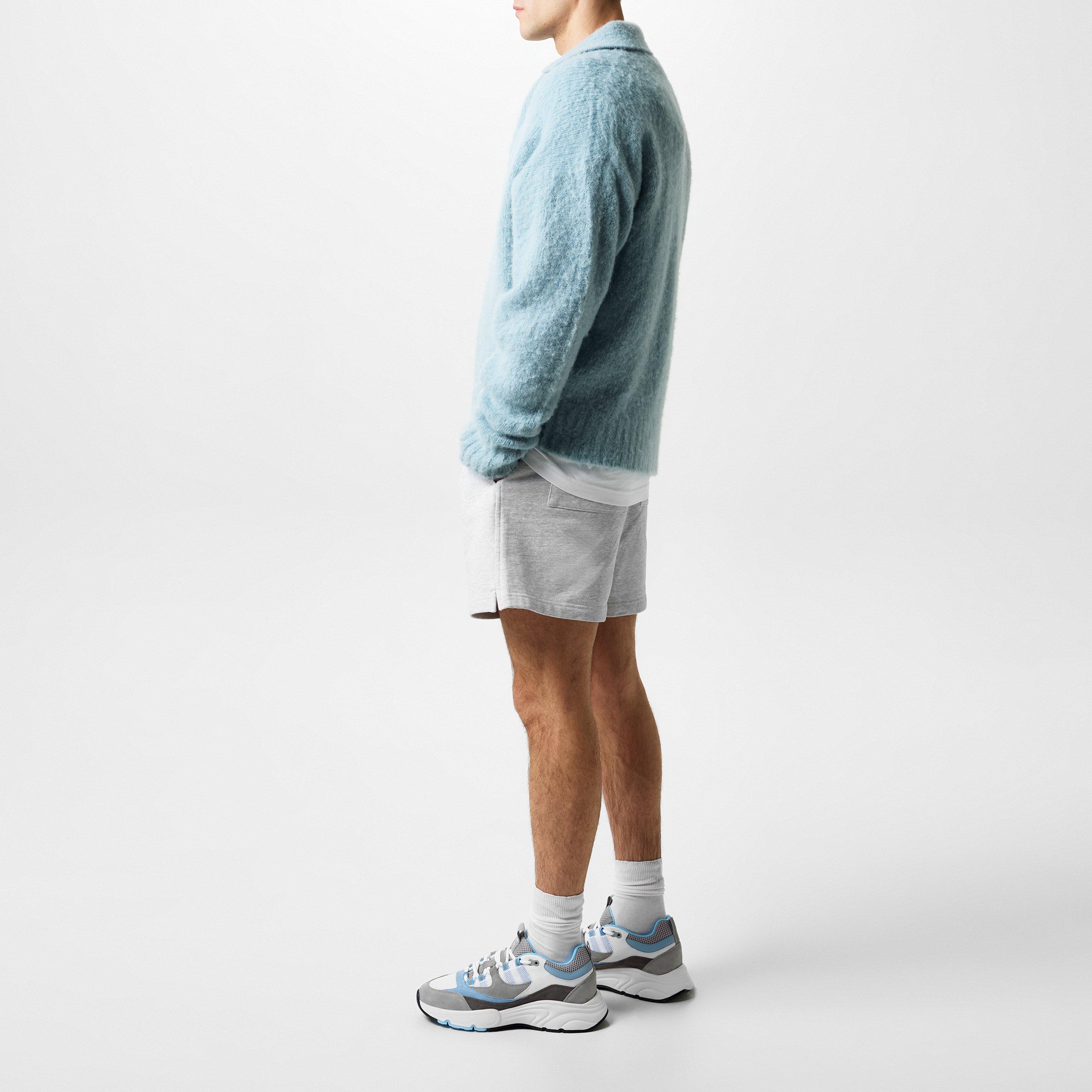 Powder Blue - Cleens - Men's Aero Leather Trainers - 6