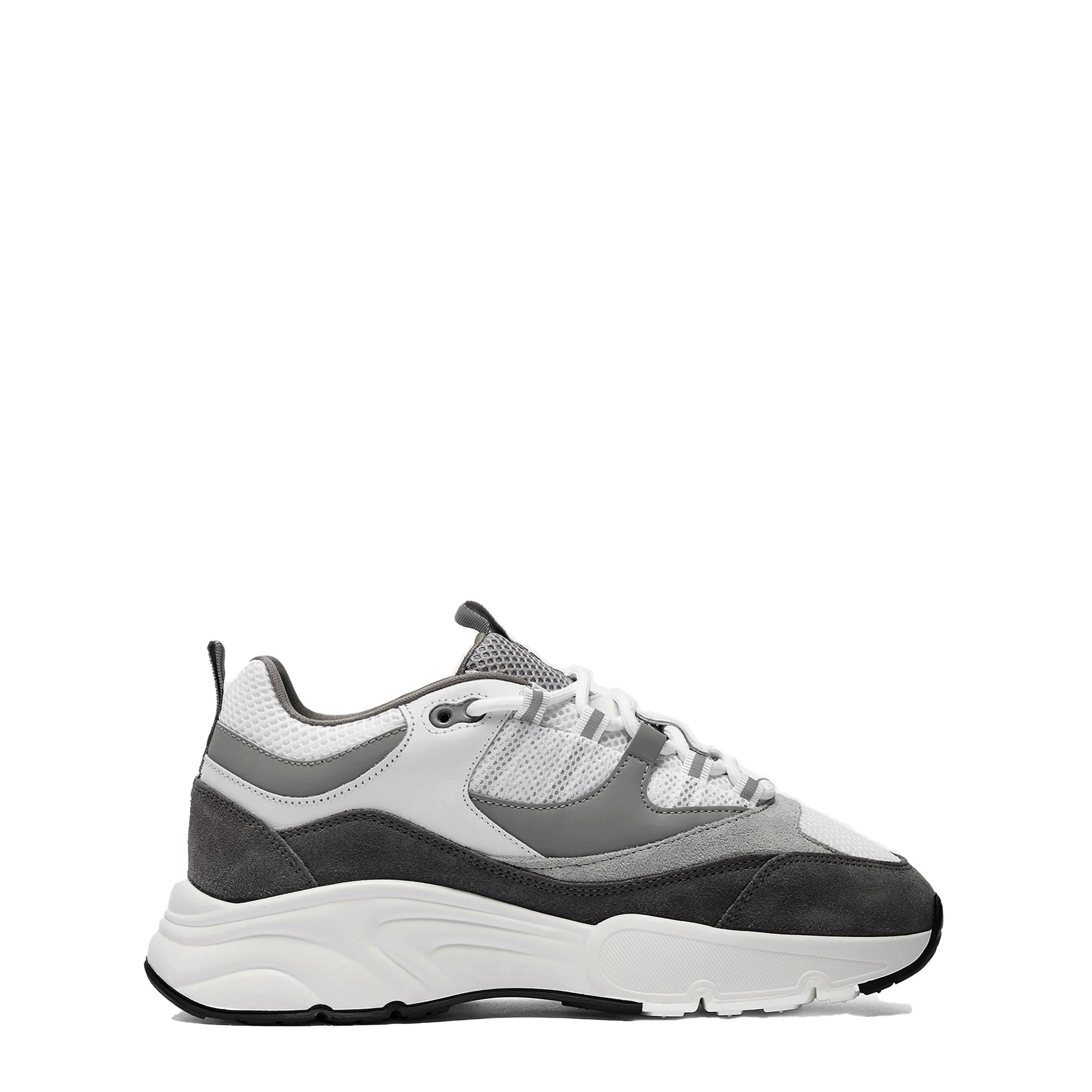 Cleens Men's Aero Leather Trainers - Dove Grey - Size 7.5 (41.5)