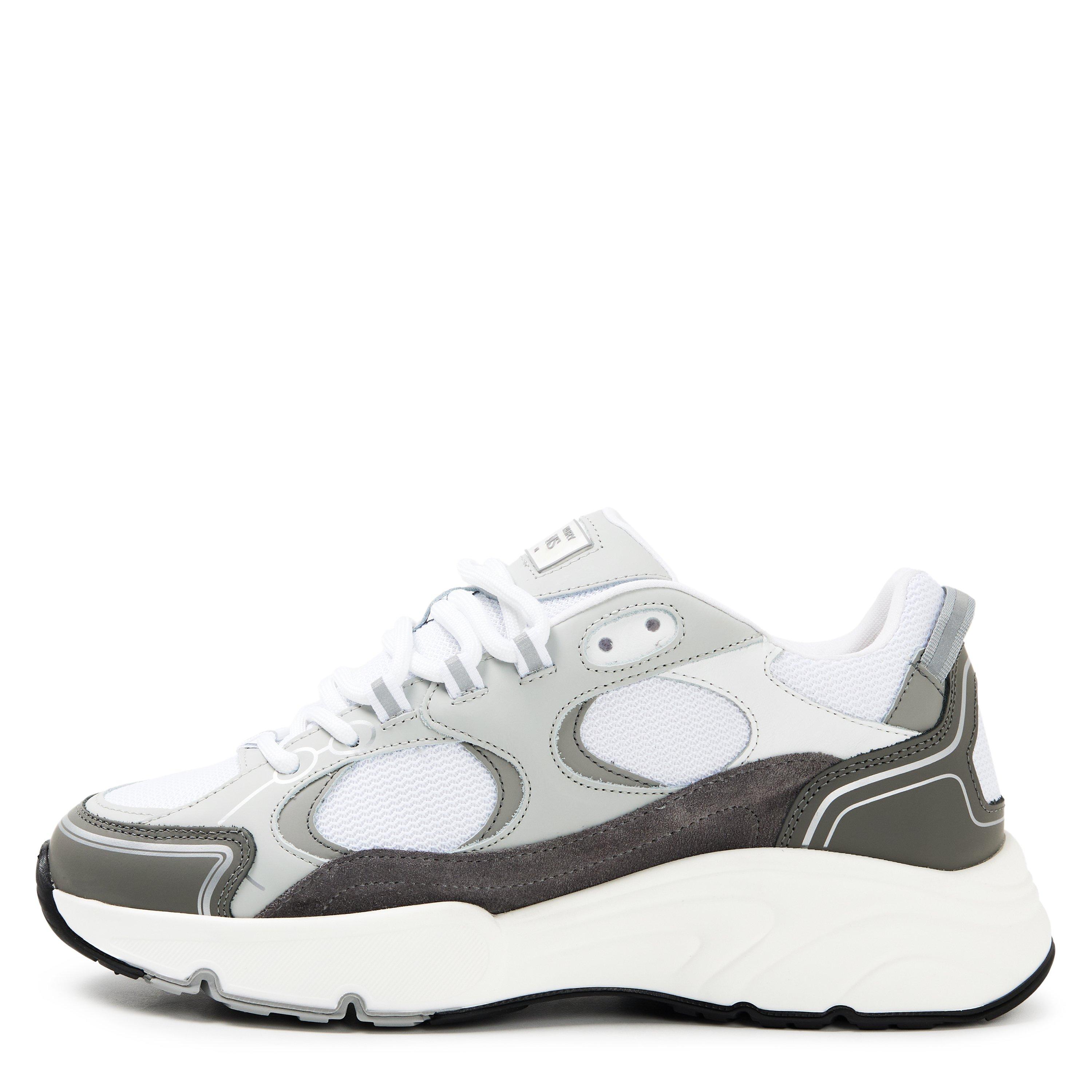 Dove Grey - Cleens - Men's Leather Pulse Trainers - 2