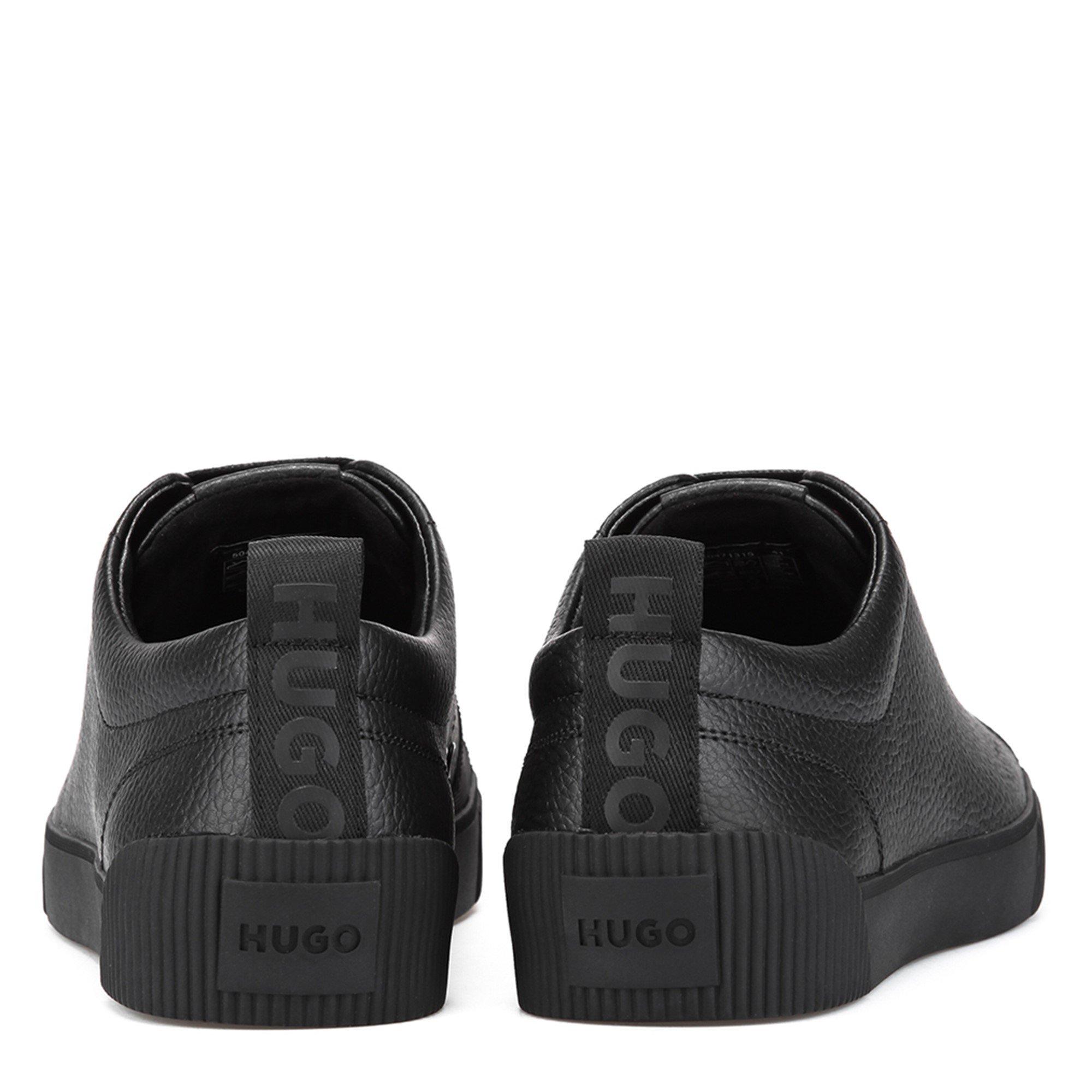 Black 001 - Hugo - Zero Leather Trainers - 4