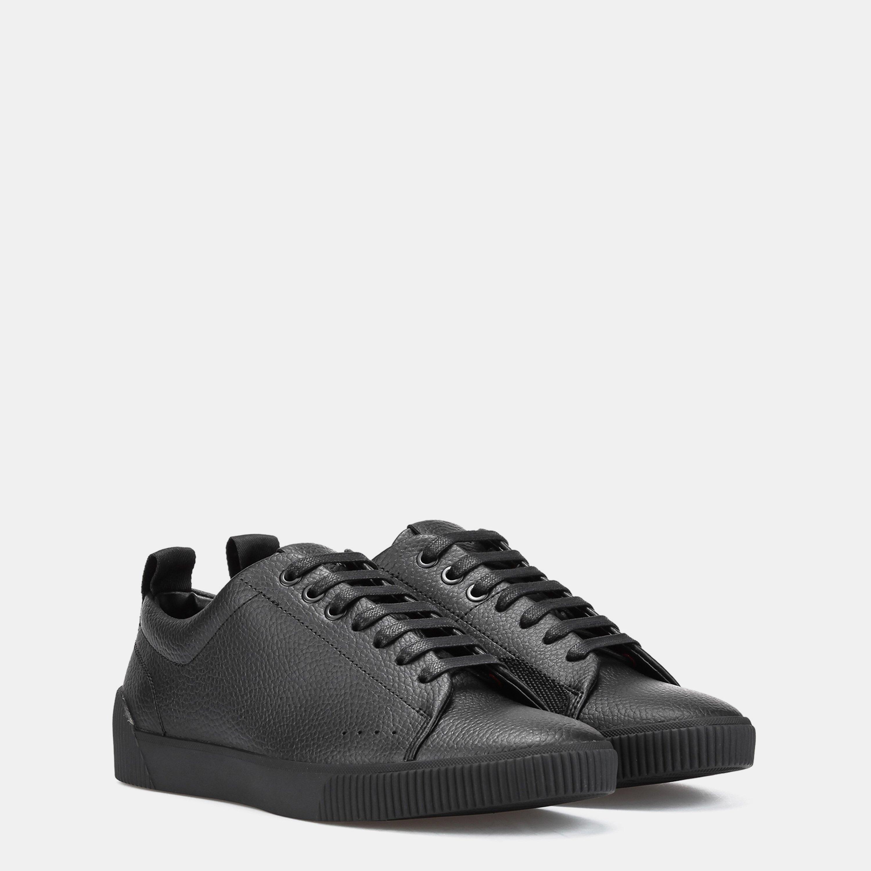 Black 001 - Hugo - Zero Leather Trainers - 6