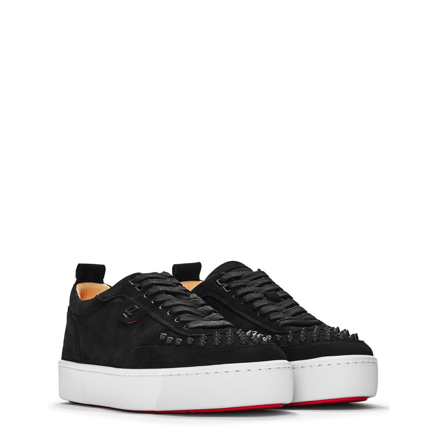 Black Suede - Christian Louboutin - Happyrui Spikes Sneakers - 4