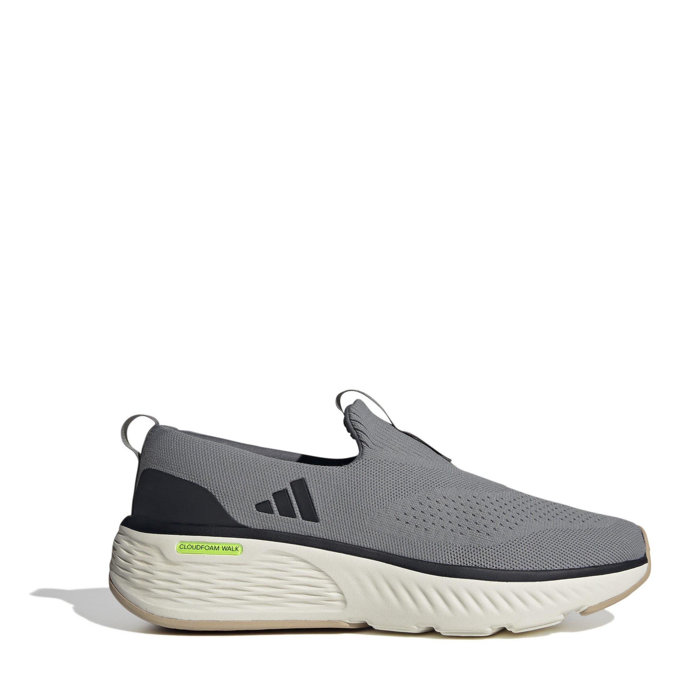 Grigio/Bianco - adidas - Cloudfoam Go Lounger Slip On Walking Shoes - 1