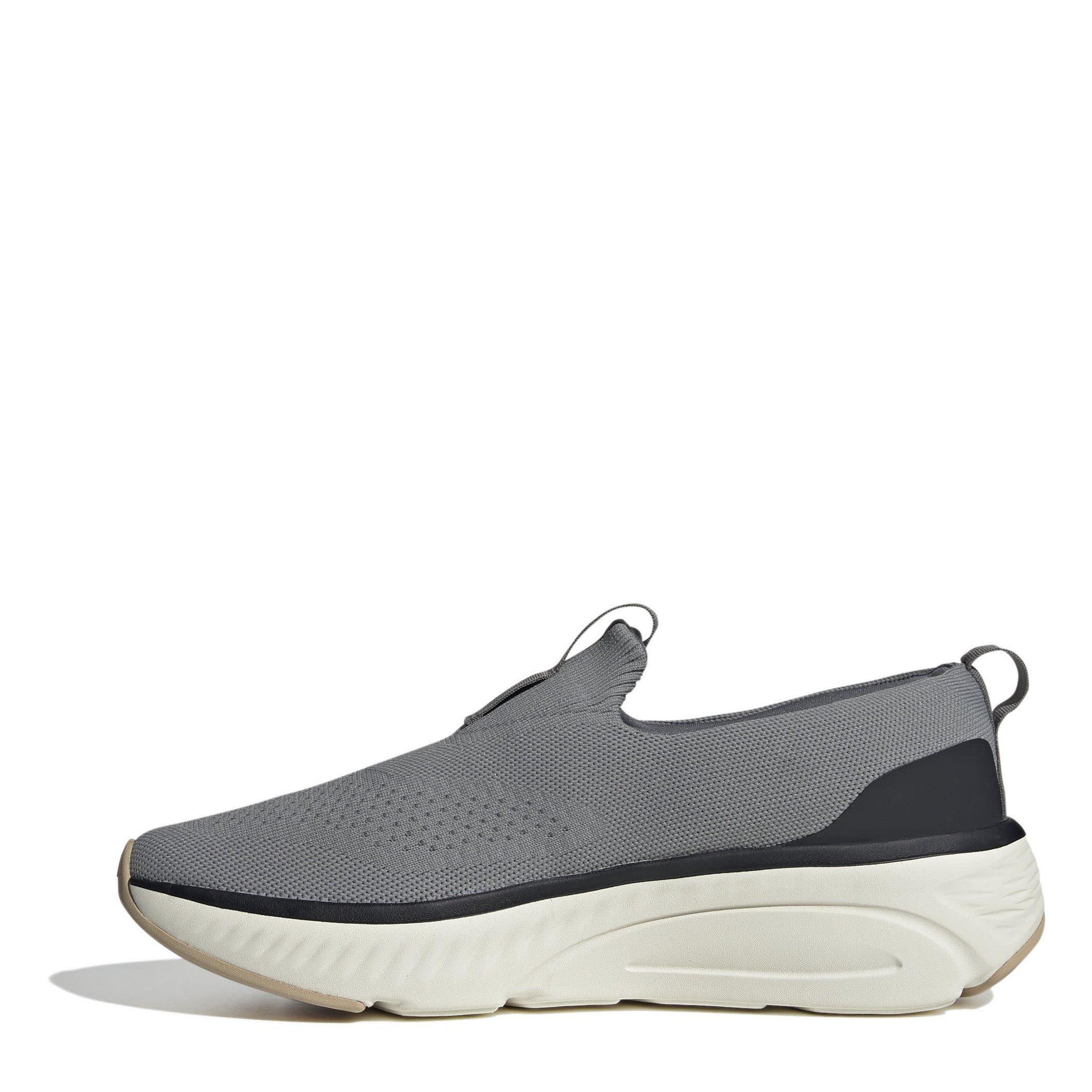 Grigio/Bianco - adidas - Cloudfoam Go Lounger Slip On Walking Shoes - 2