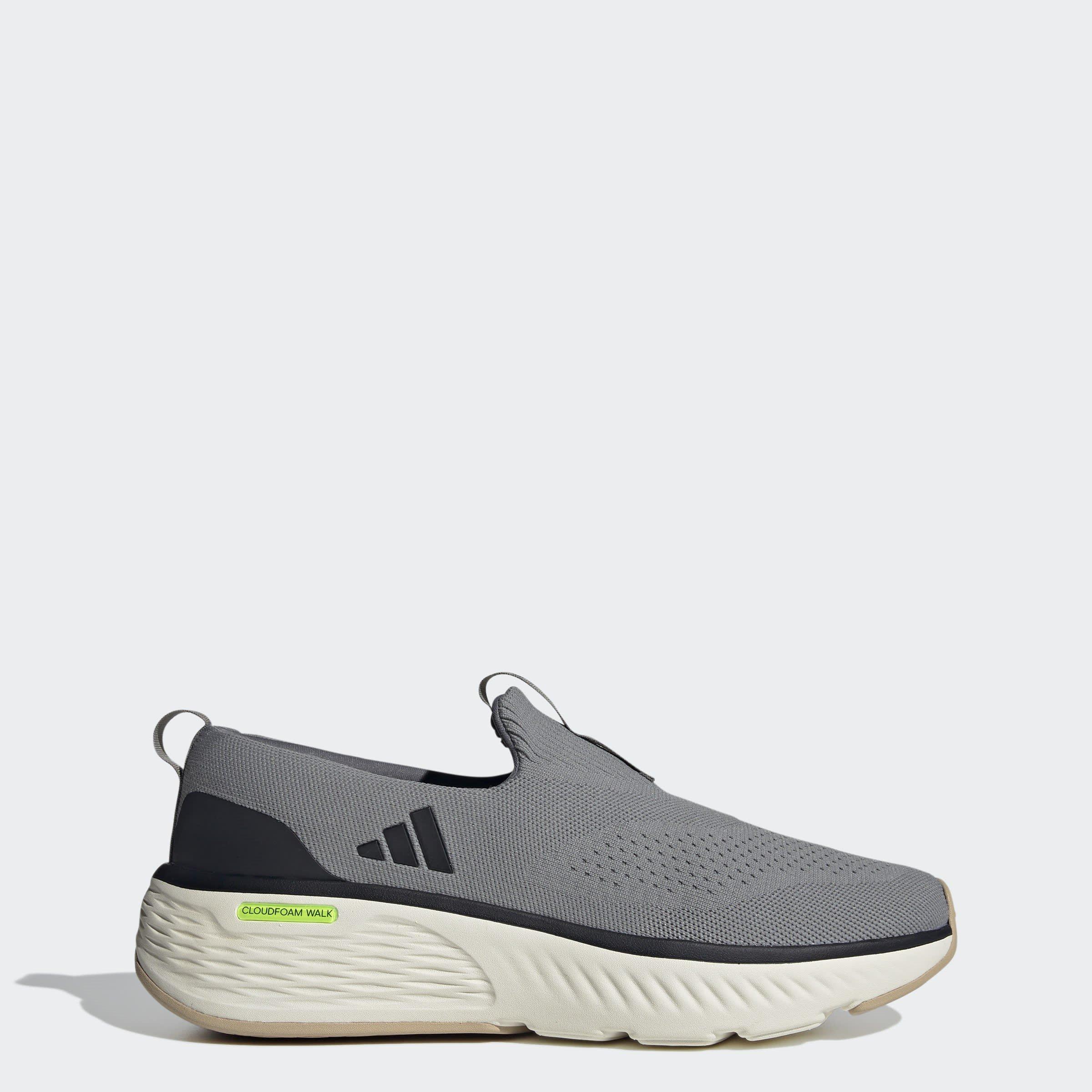 Grigio/Bianco - adidas - Cloudfoam Go Lounger Slip On Walking Shoes - 12